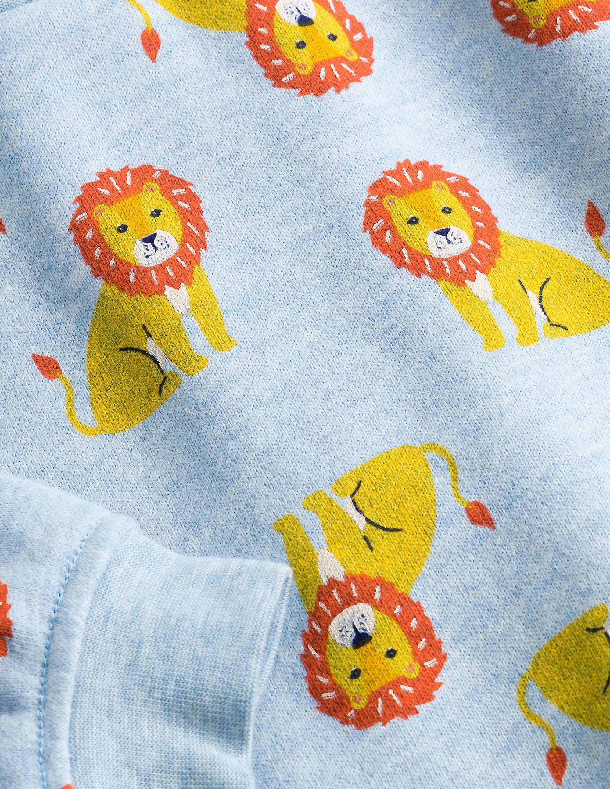 Relaxed Sweatshirt-Pebble Blue Lions - Image 3
