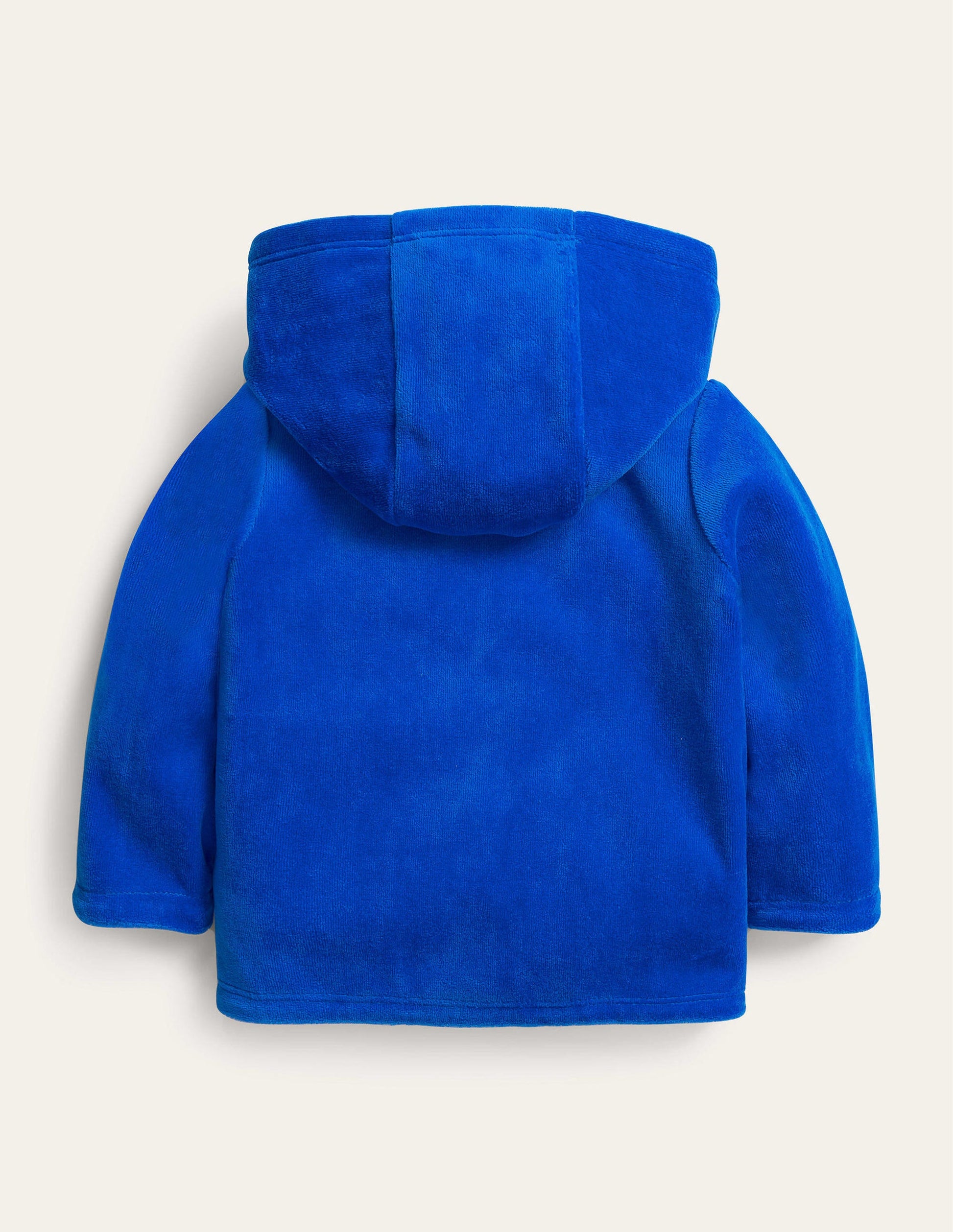 Jersey Velvet Hooded Jacket-Penzance Blue-2