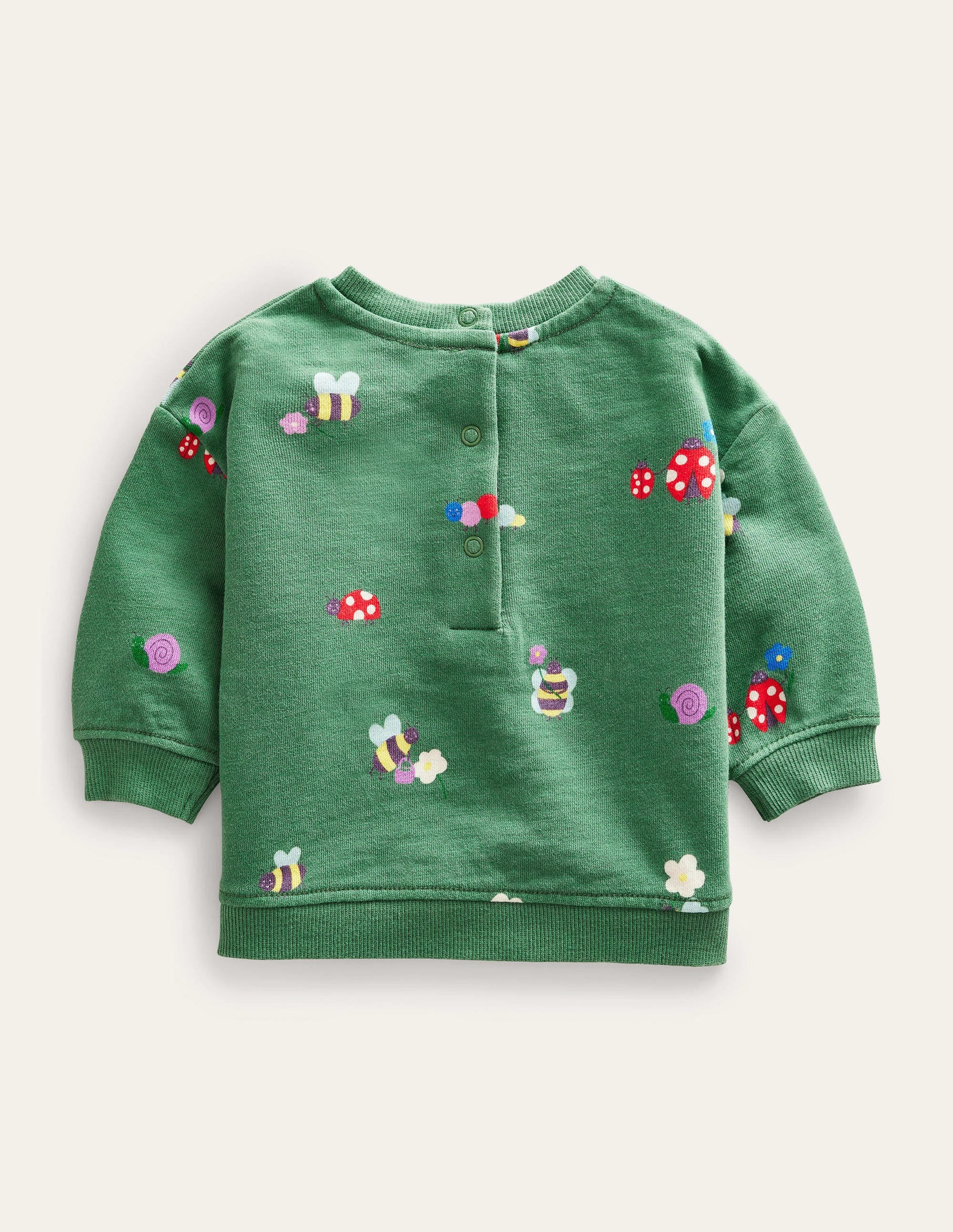 Relaxed Sweatshirt-Deep Grass Green Bugs - Image 2