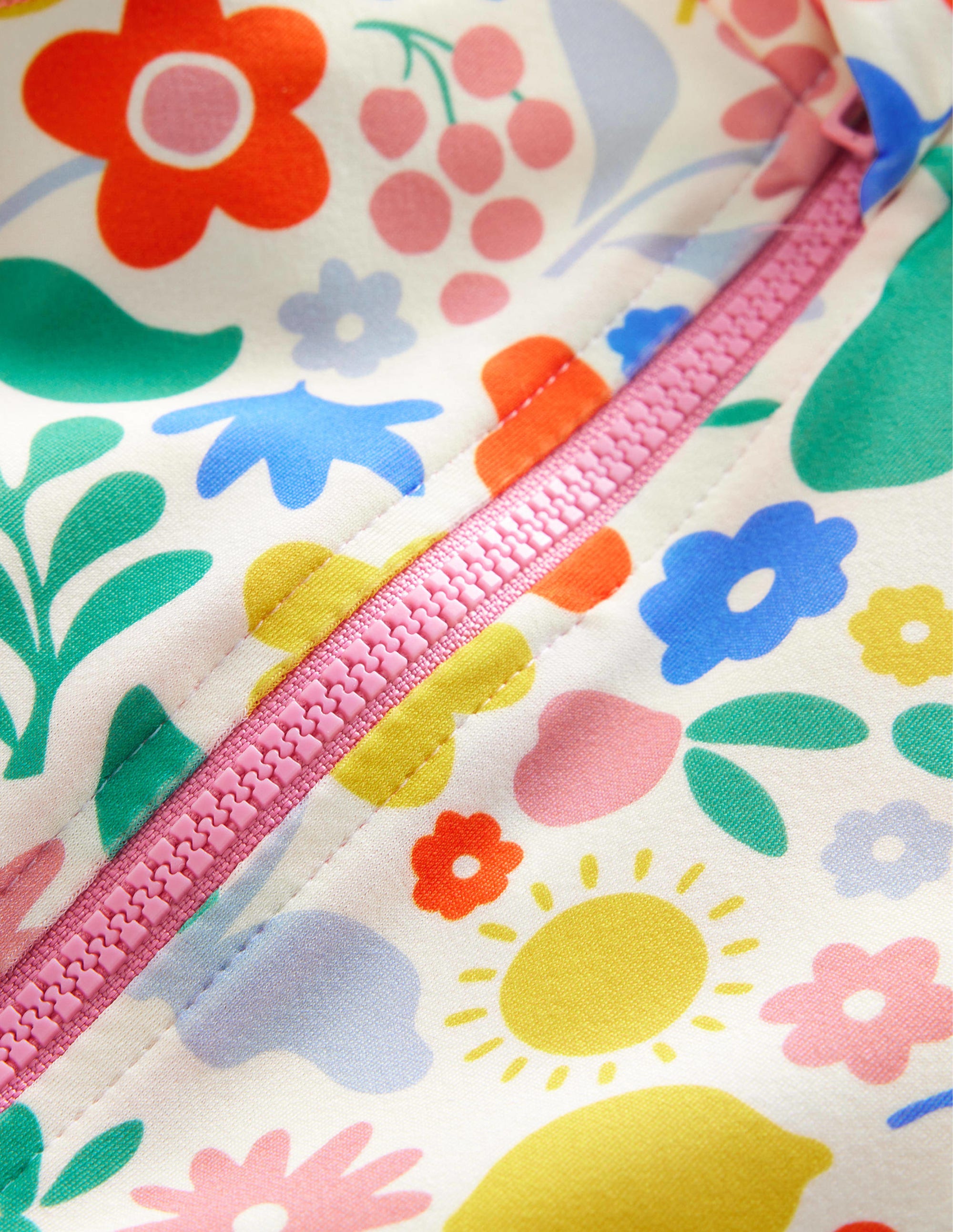 Frilly Sun-safe Surfsuit-Multi Holiday Floral - Image 3