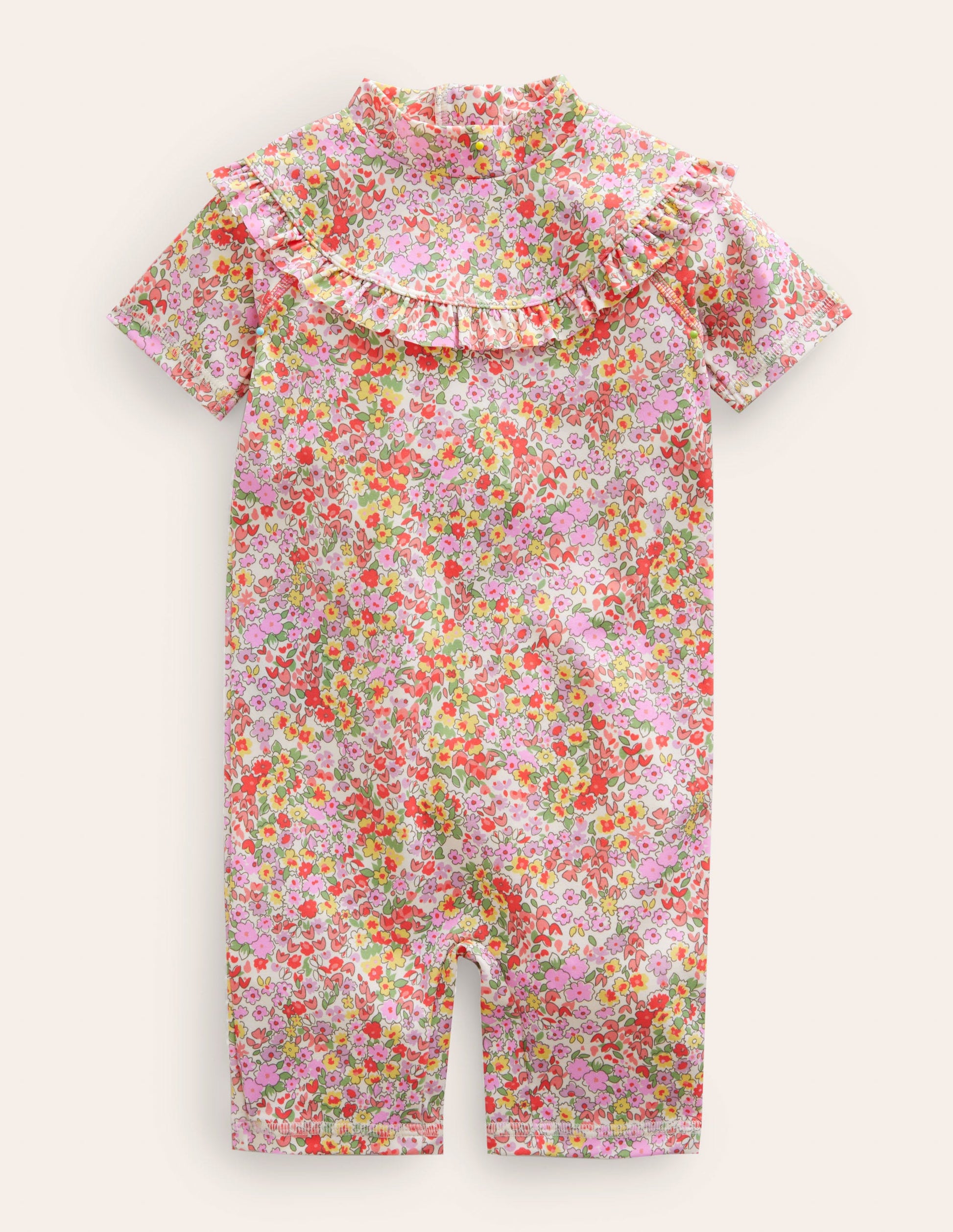Frilly Surf Suit-Multi Spring Time Floral-1