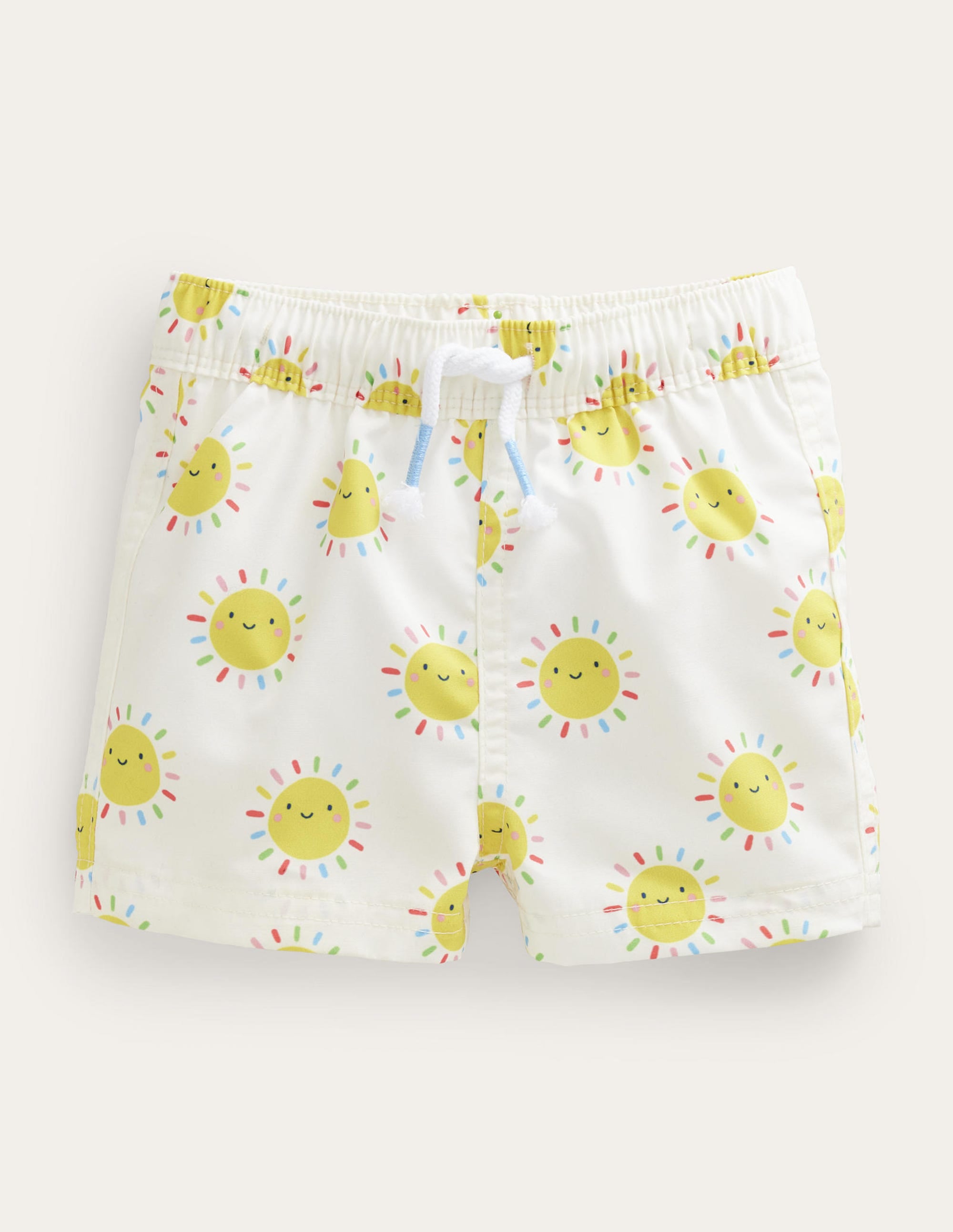 Baby Swim Shorts-Multi Rainbow Suns - Image 1