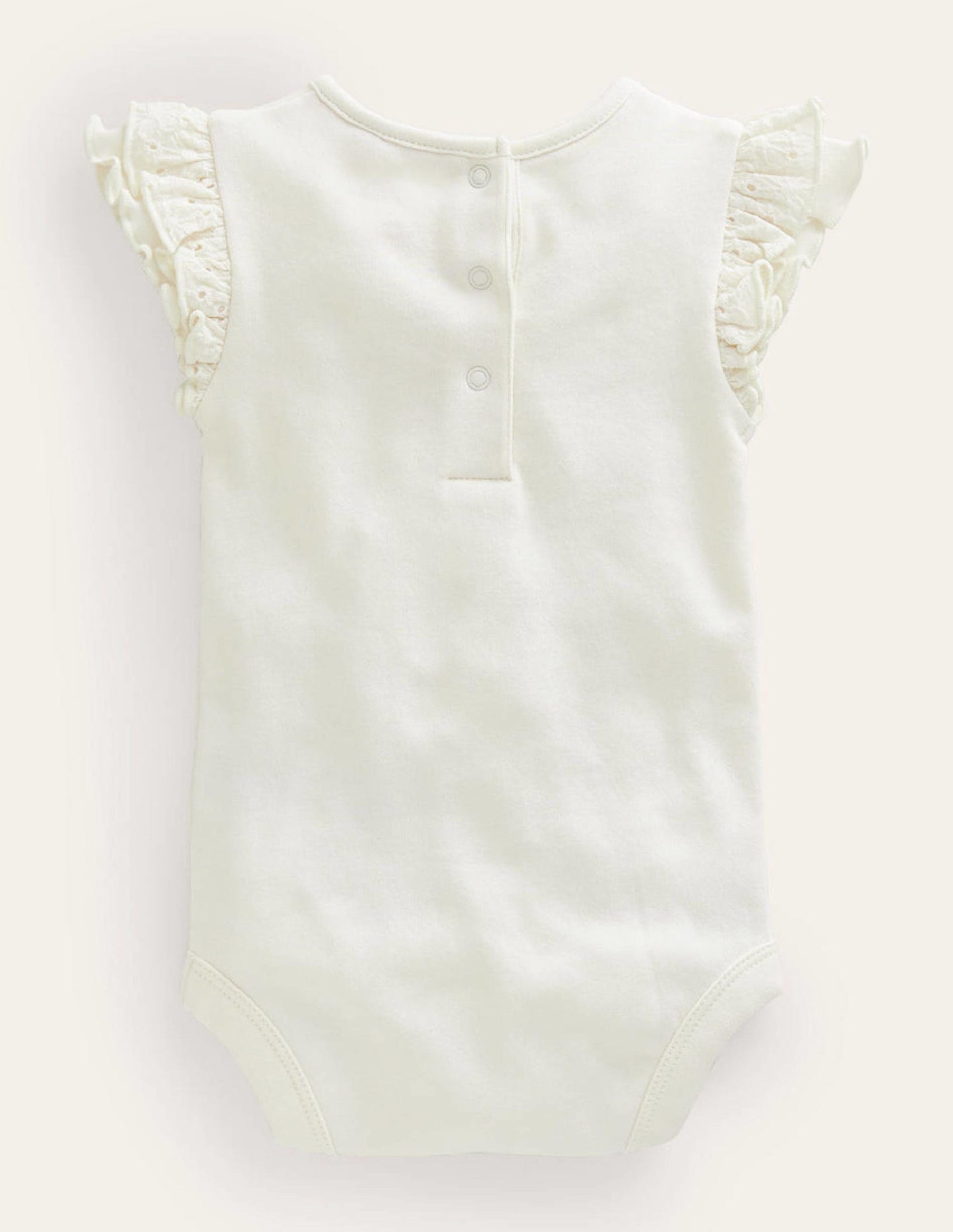 Broderie Sleeve Body-Ivory