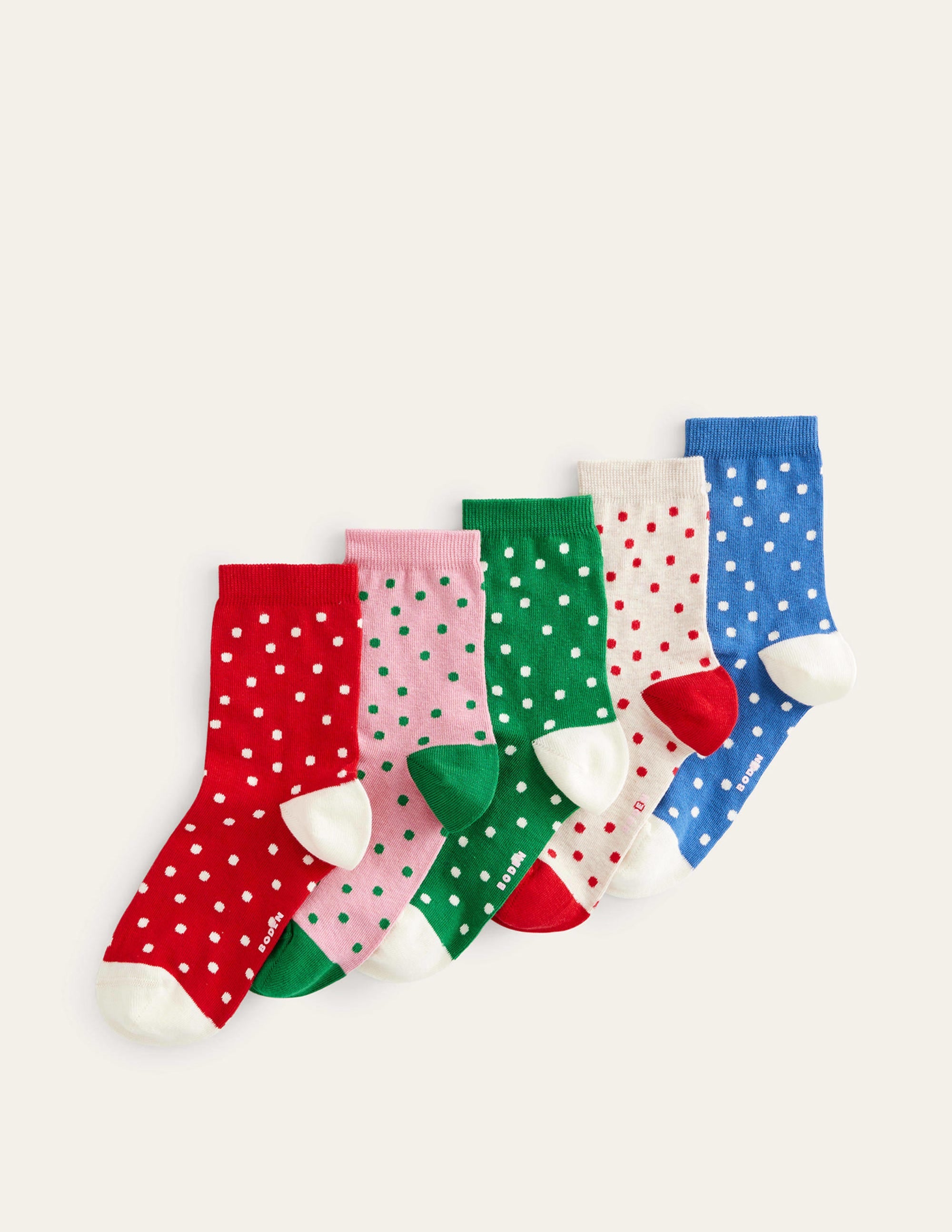 5 Pack Ankle Socks-Spot - Image 1