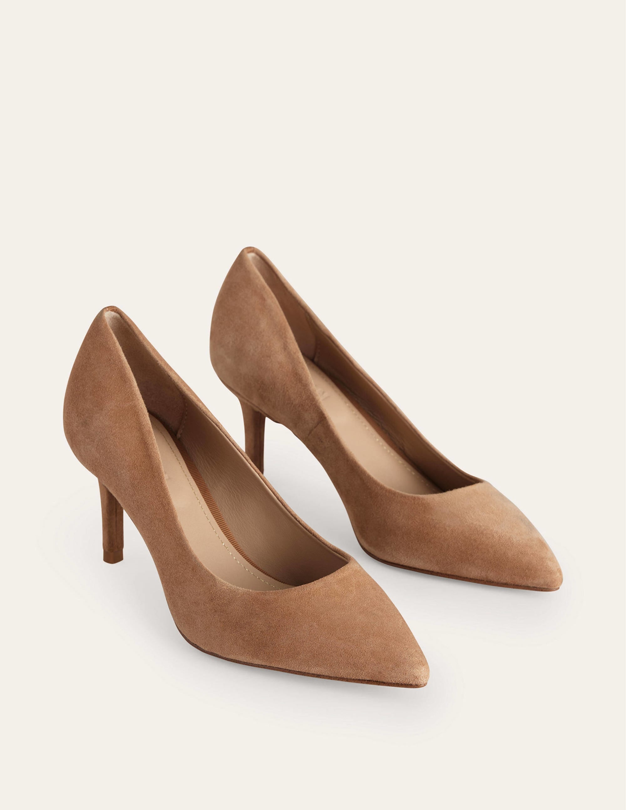 Classic Suede Heels-Maple Sugar Suede - Image 3