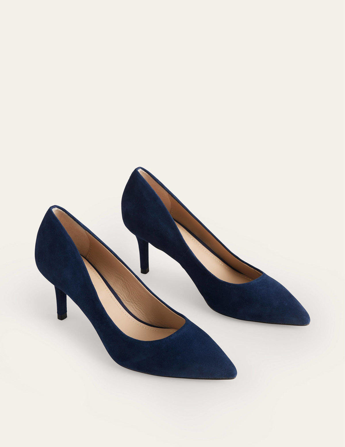 Classic Suede Heels-Navy - Image 2
