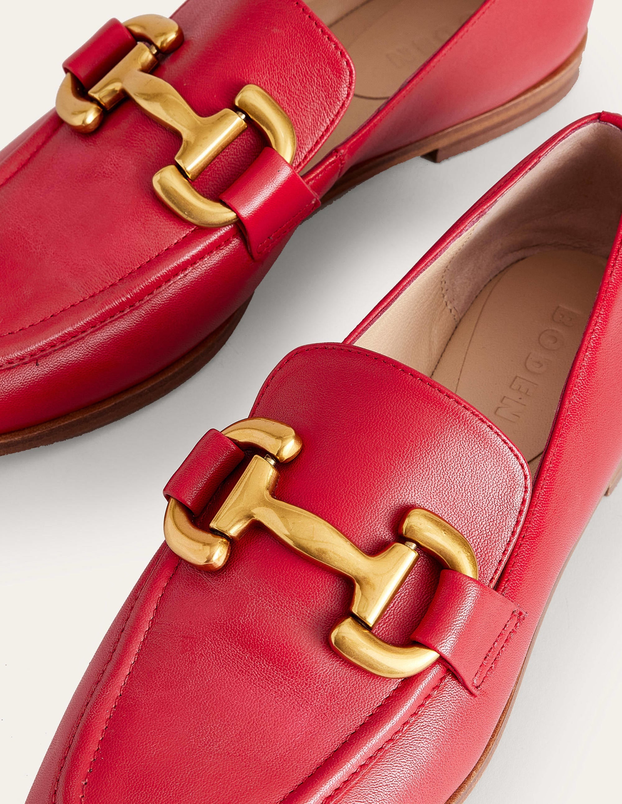 Iris Snaffle Loafers-Pillarbox Red - Image 4