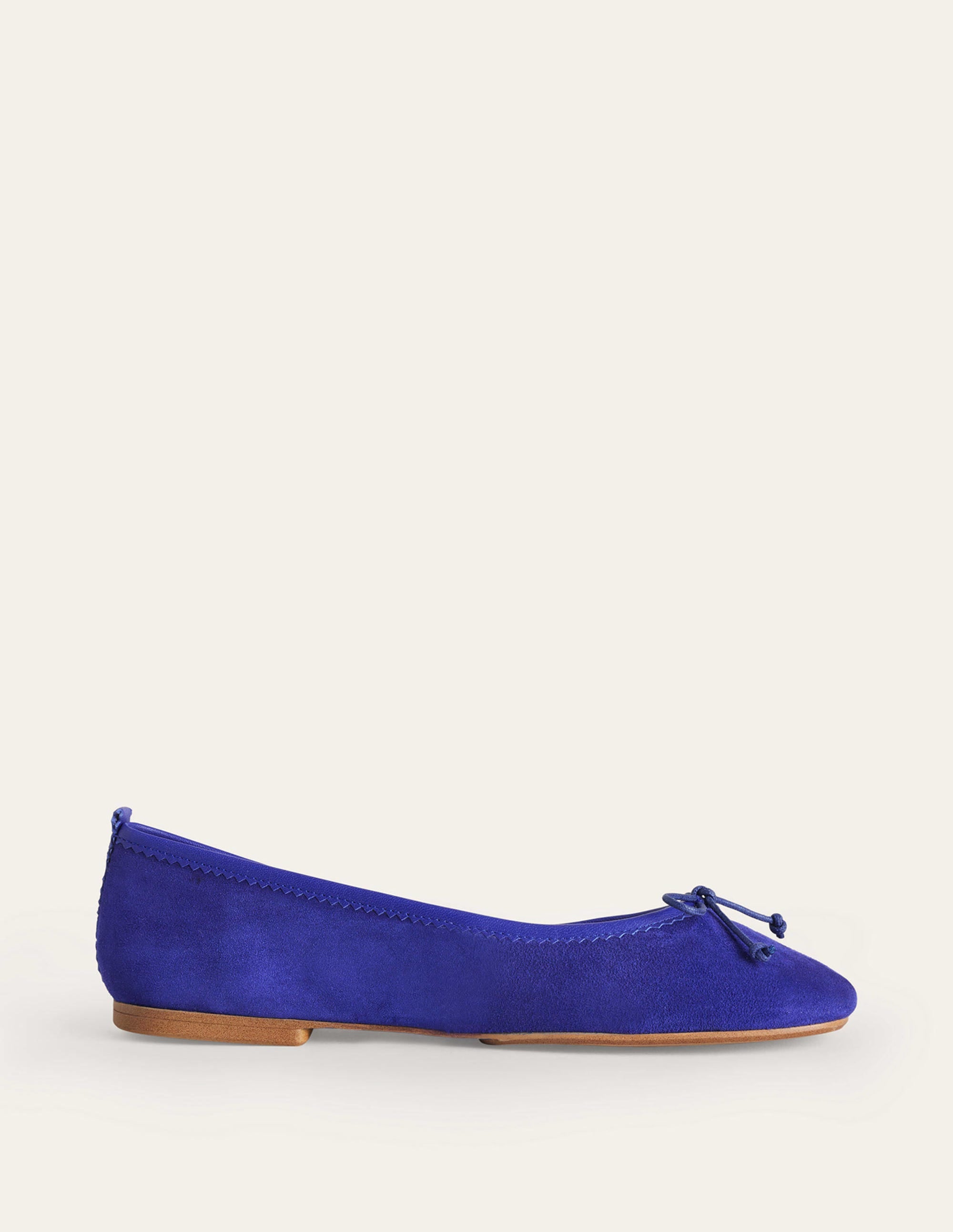 Kitty Flexi Sole Ballet Flats-Lapis Blue Suede - Image 2