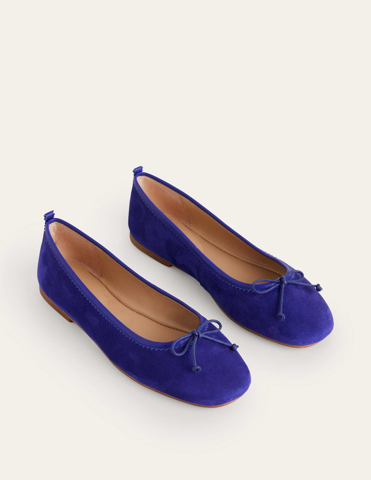 Kitty Flexi Sole Ballet Flats-Lapis Blue Suede - Image 3