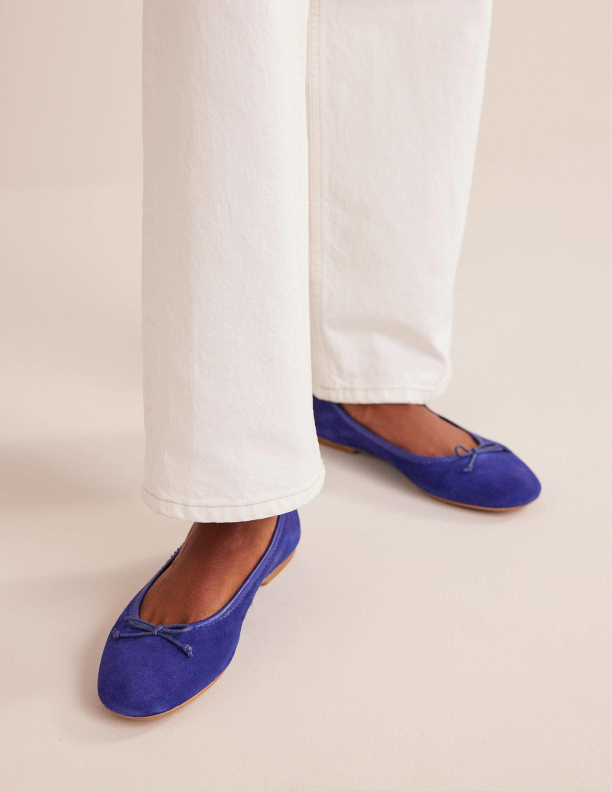 Kitty Flexi Sole Ballet Flats-Lapis Blue Suede-1