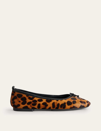 Kitty Flexi Sole Ballet Flats-Leopard