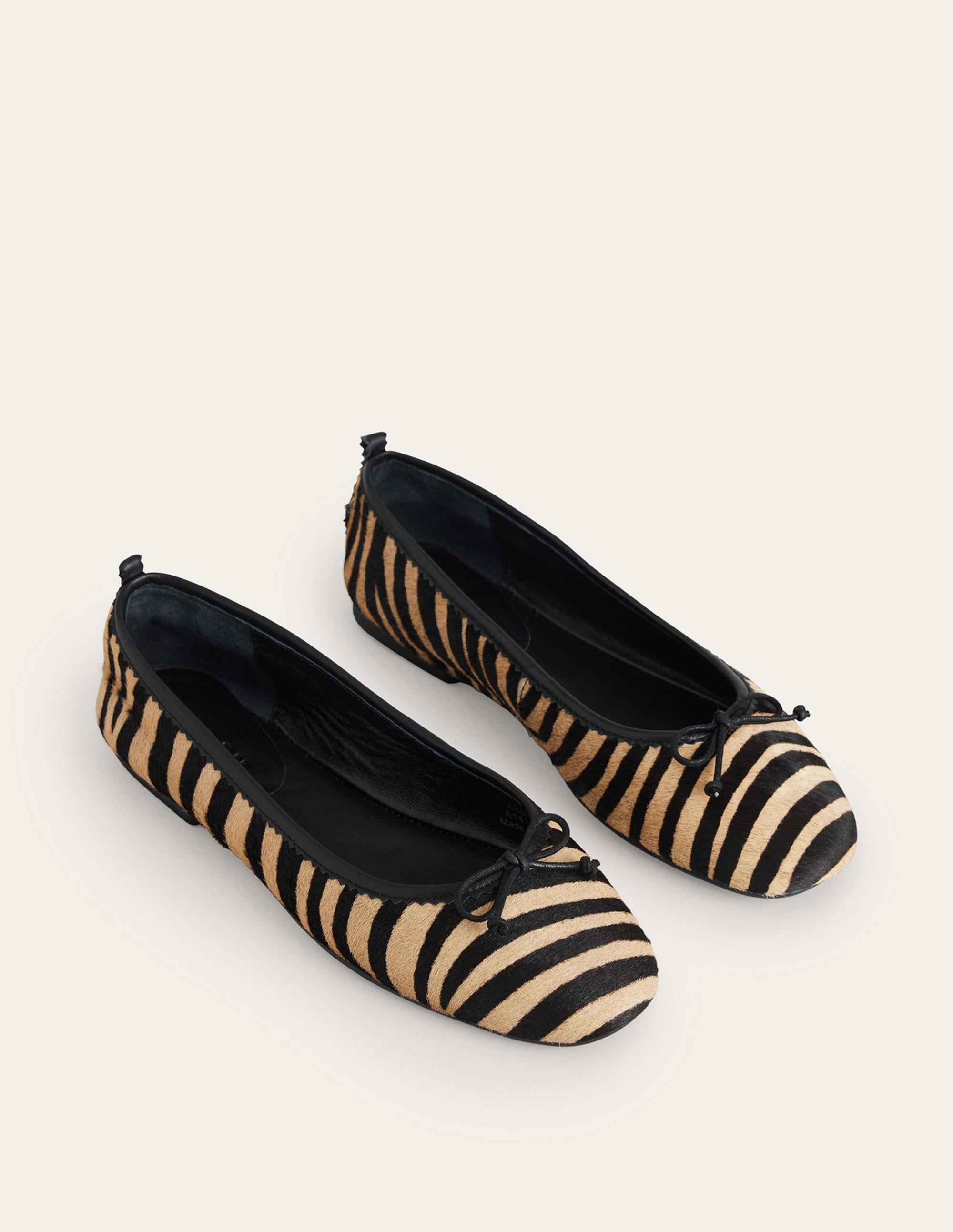 Kitty Flexi Sole Ballet Flats-Zebra Pony Hair - Image 3