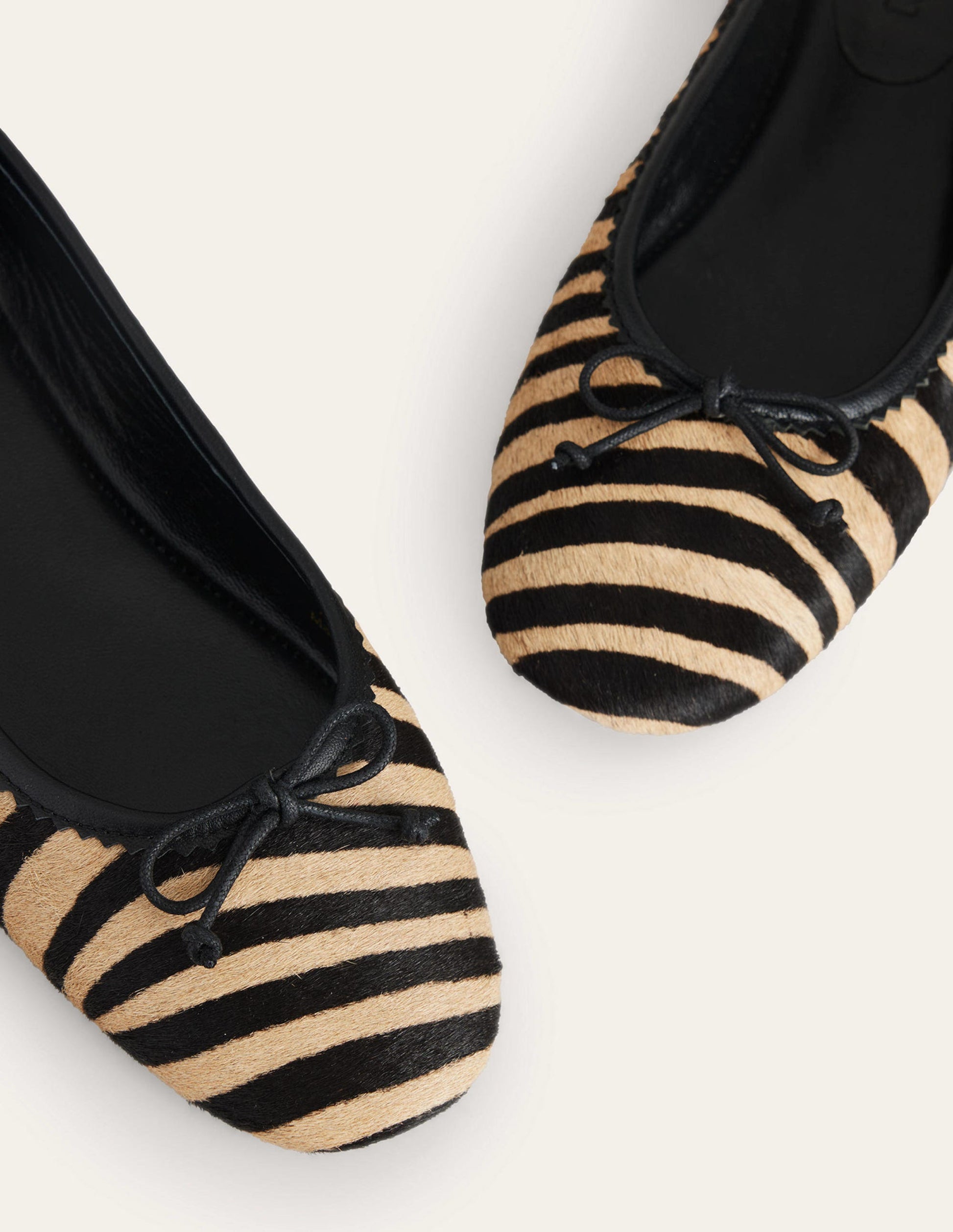 Kitty Flexi Sole Ballet Flats-Zebra Pony Hair-4