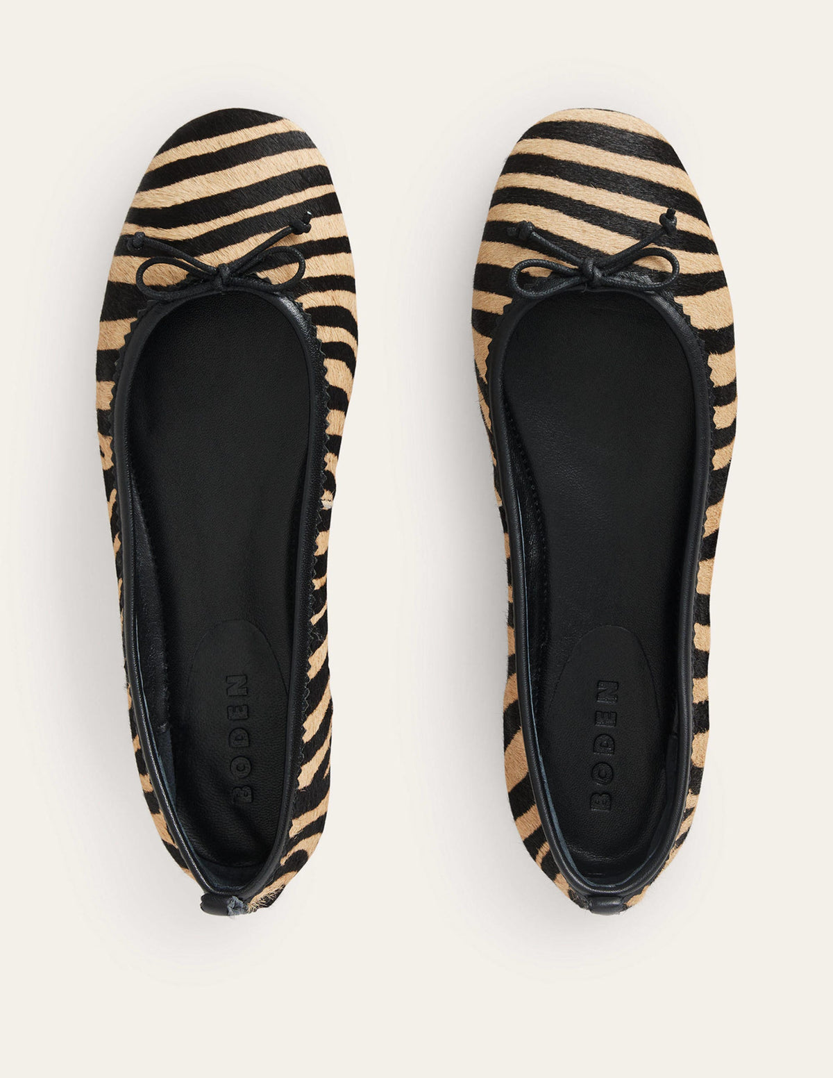 Kitty Flexi Sole Ballet Flats-Zebra Pony Hair-5