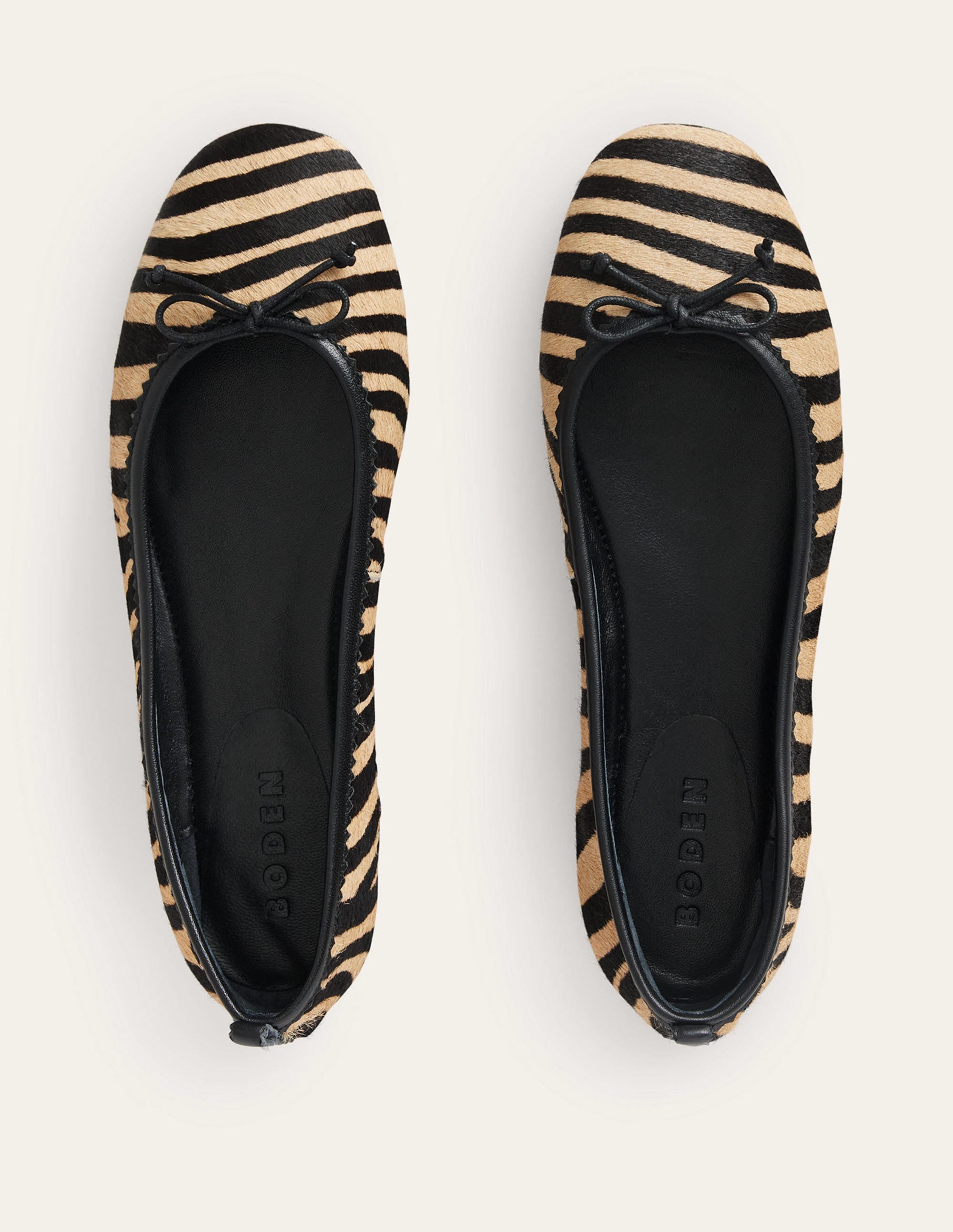 Kitty Flexi Sole Ballet Flats-Zebra Pony Hair - Image 5