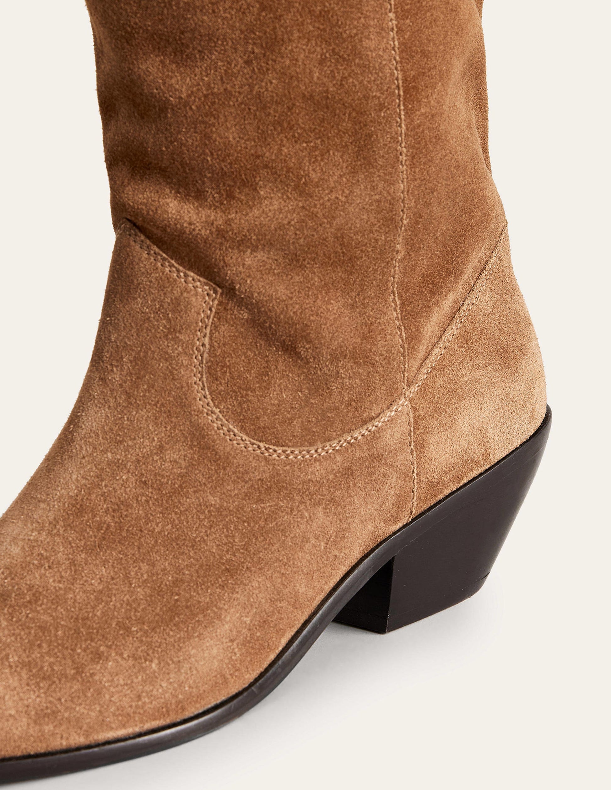 Western Knee High Boots-Rusty Tan Suede-5