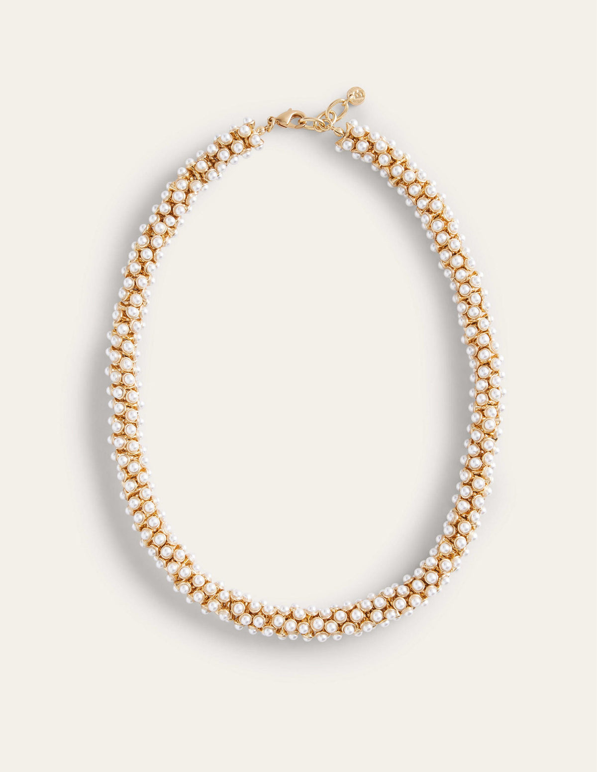 Cluster Pearl Necklace-Gold - Image 2
