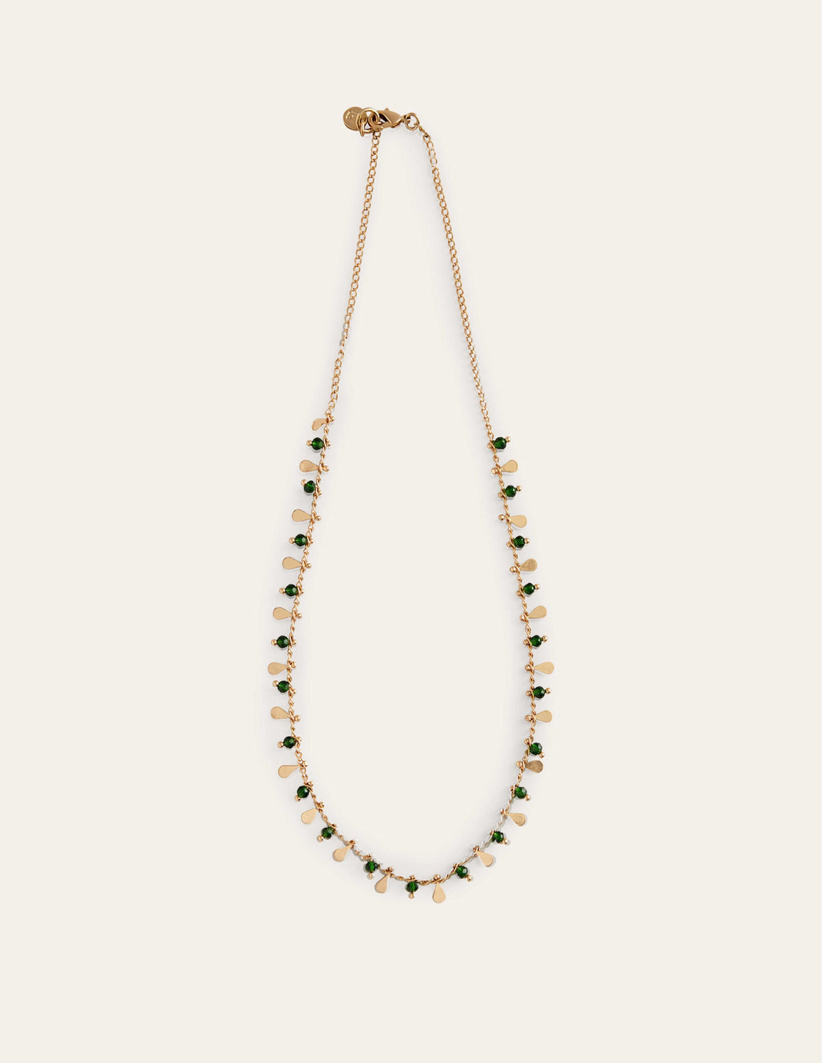 Beaded Necklace-Green-3