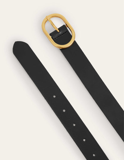 Classic Leather Belt-Black