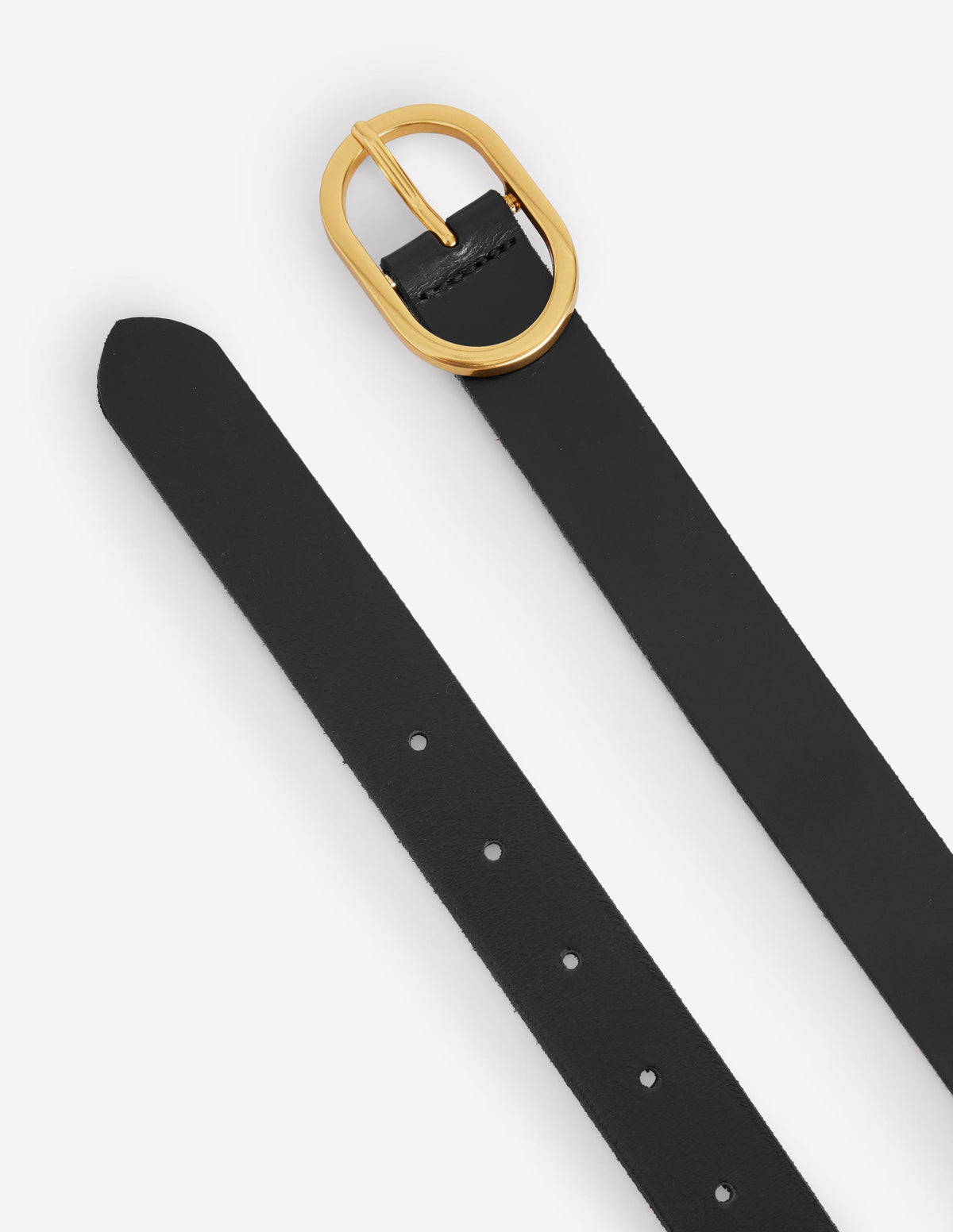 Classic Leather Belt-Black - Image 4
