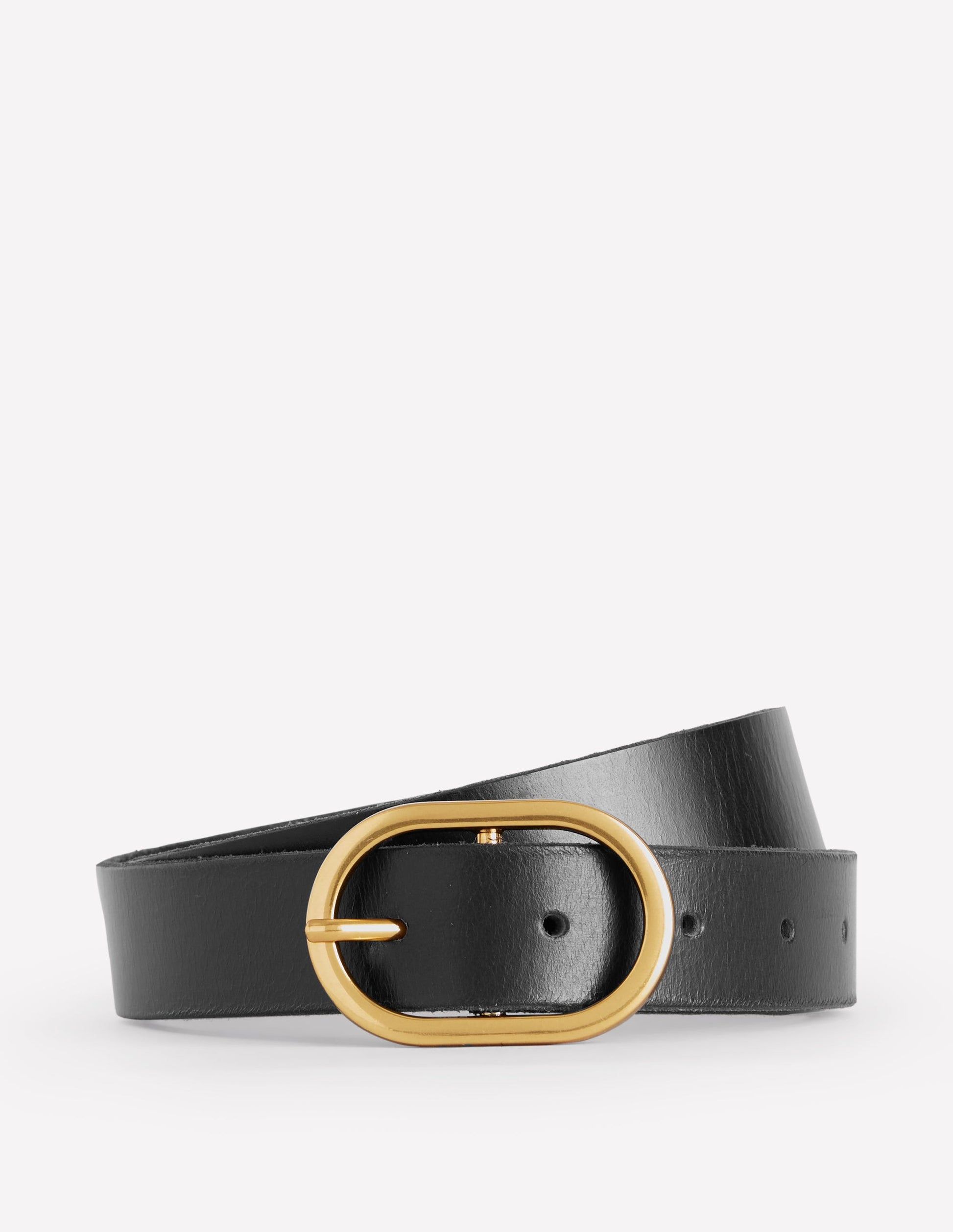 Classic Leather Belt-Black-3