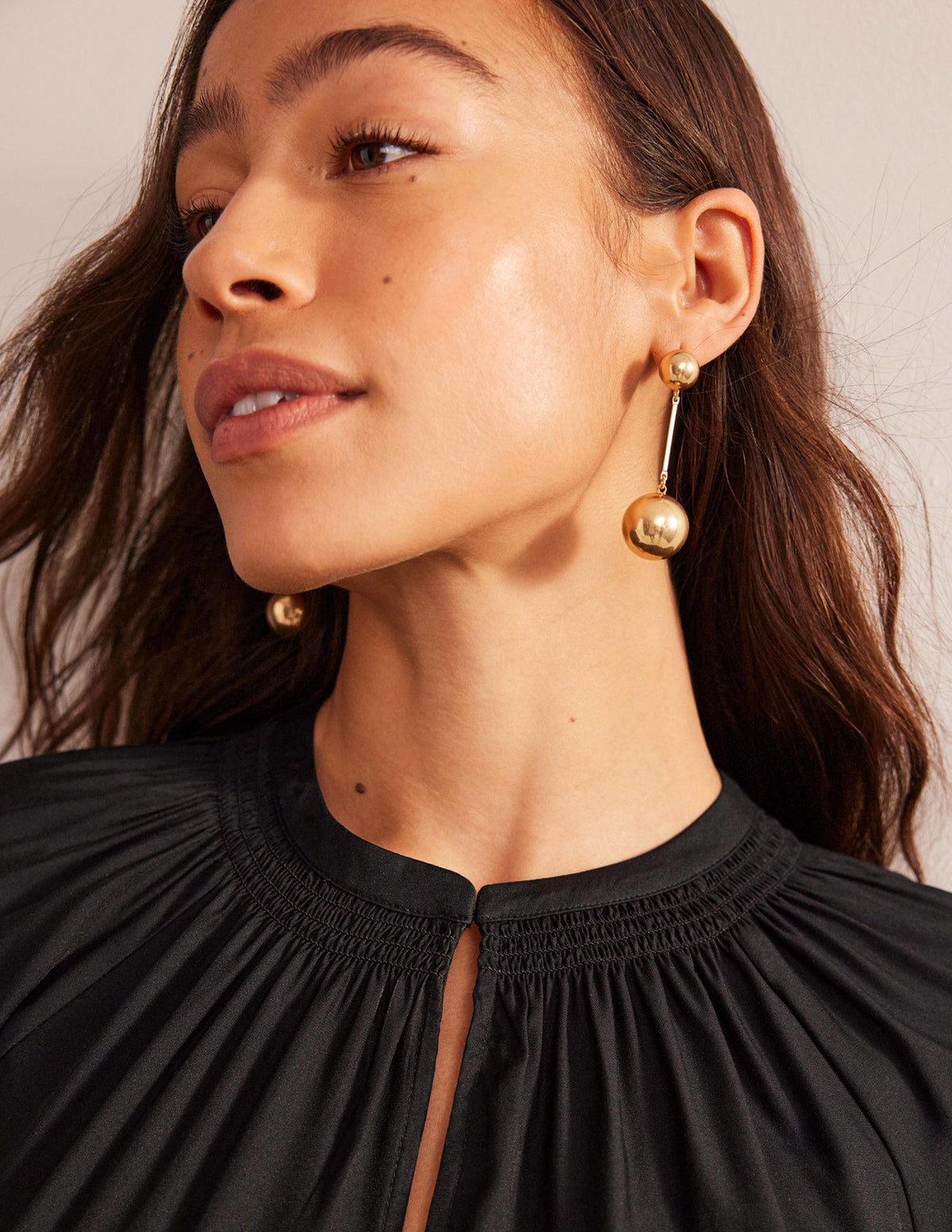 Statement Drop Earrings-Gold - Image 1
