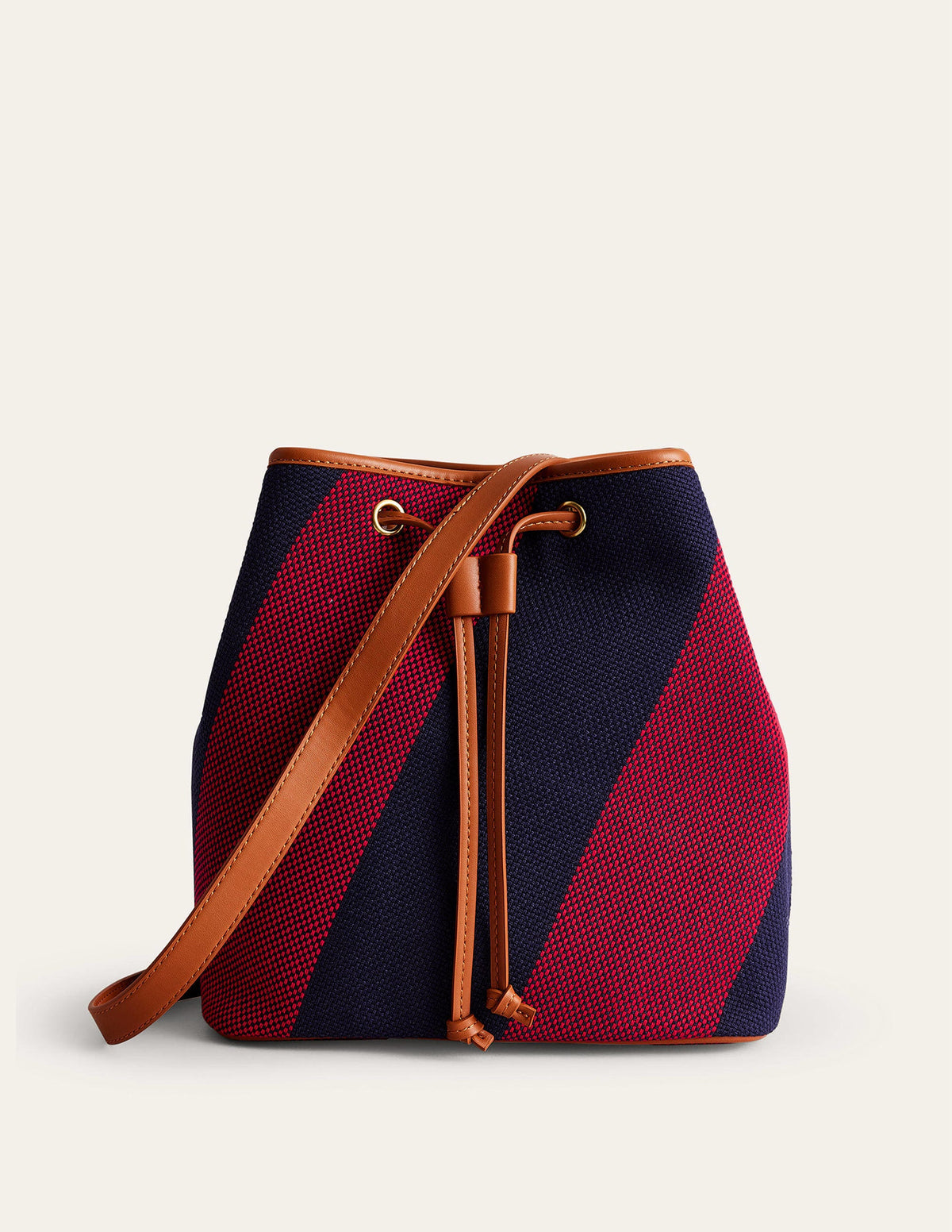 Bucket Bag-Red Navy Stripe - Image 2