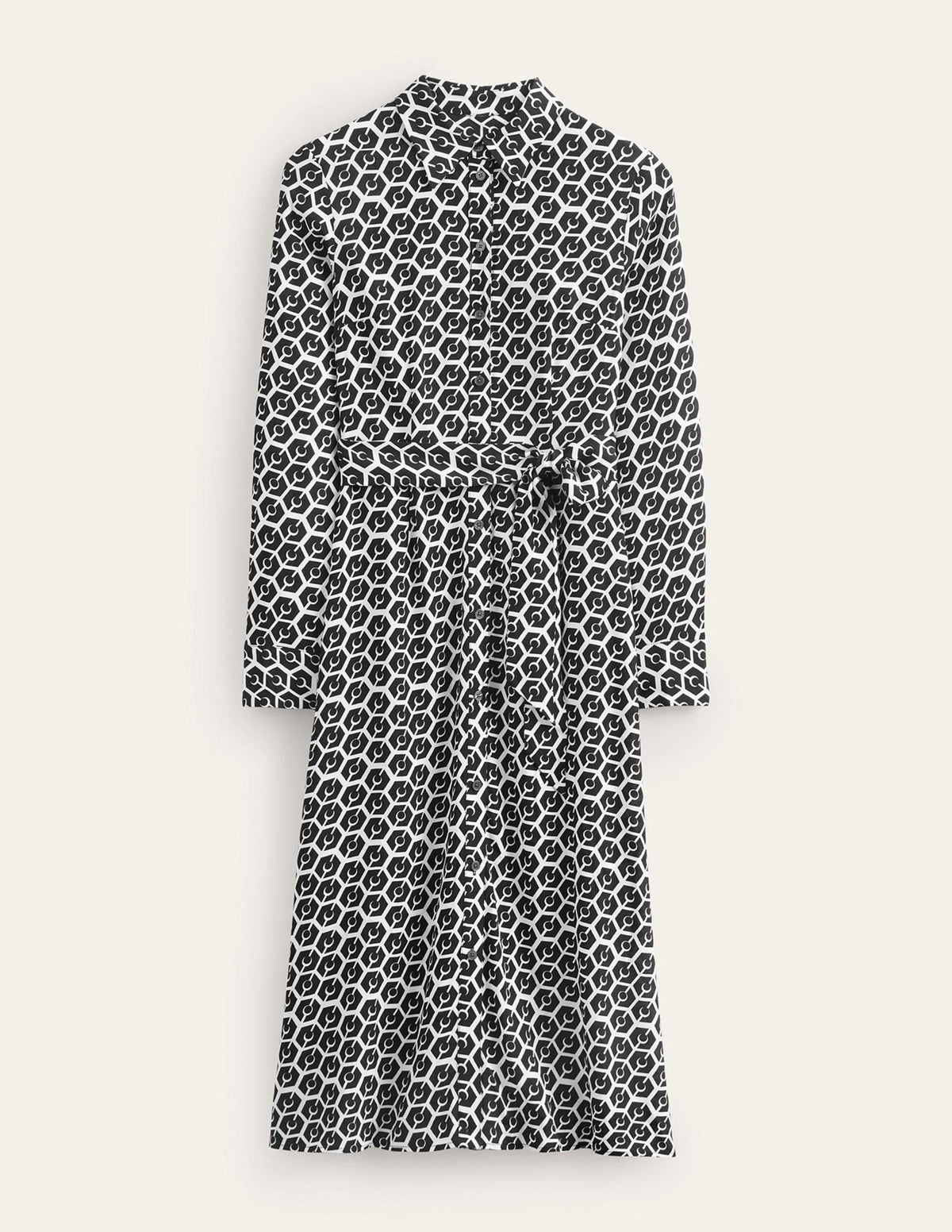 Kate Midi Shirt Dress-Black, Reverie - Image 8