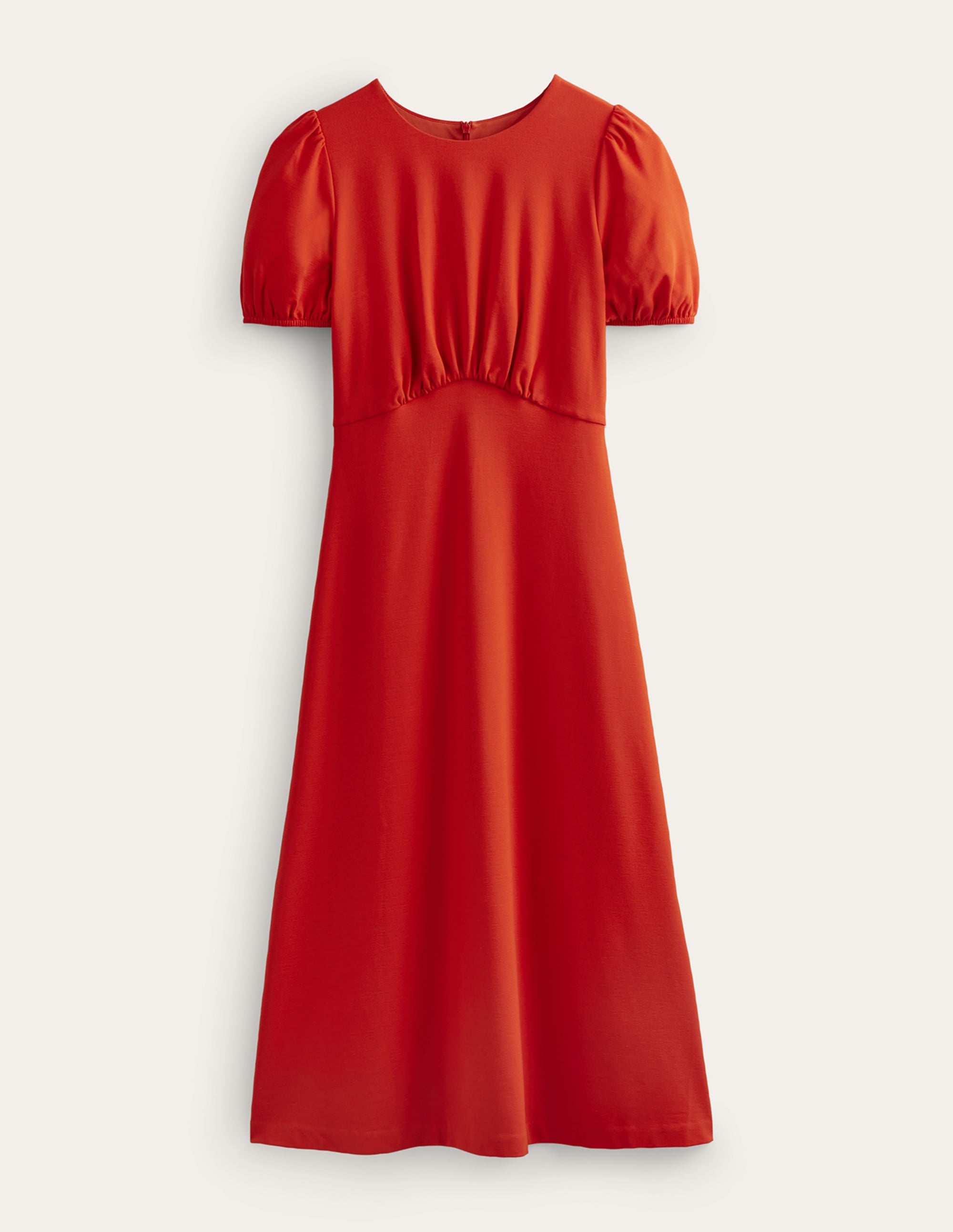 Nancy Ponte Midi Dress-Fiesta Orange - Image 7