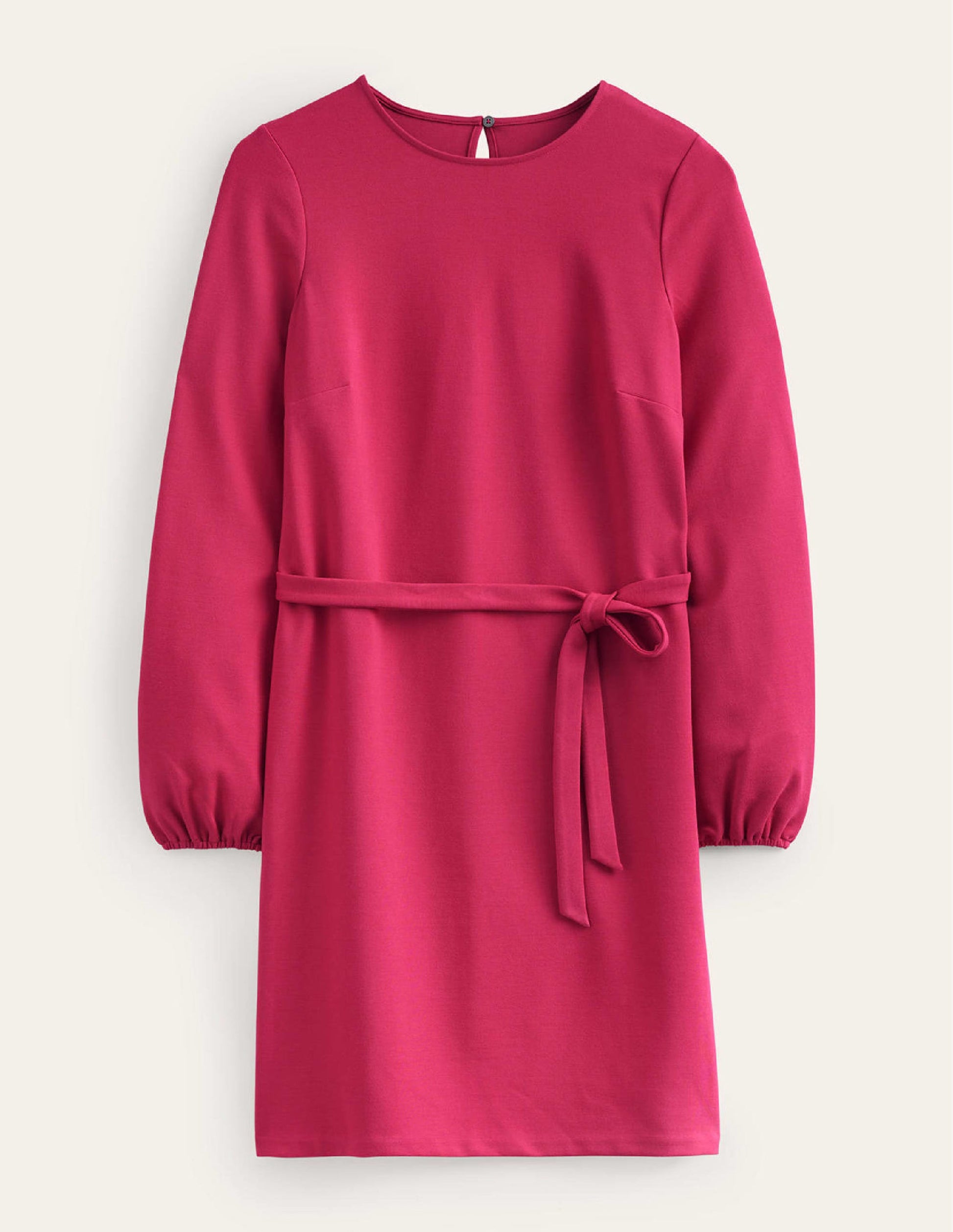 Violet Ponte Shift Dress-Warm Cranberry-7
