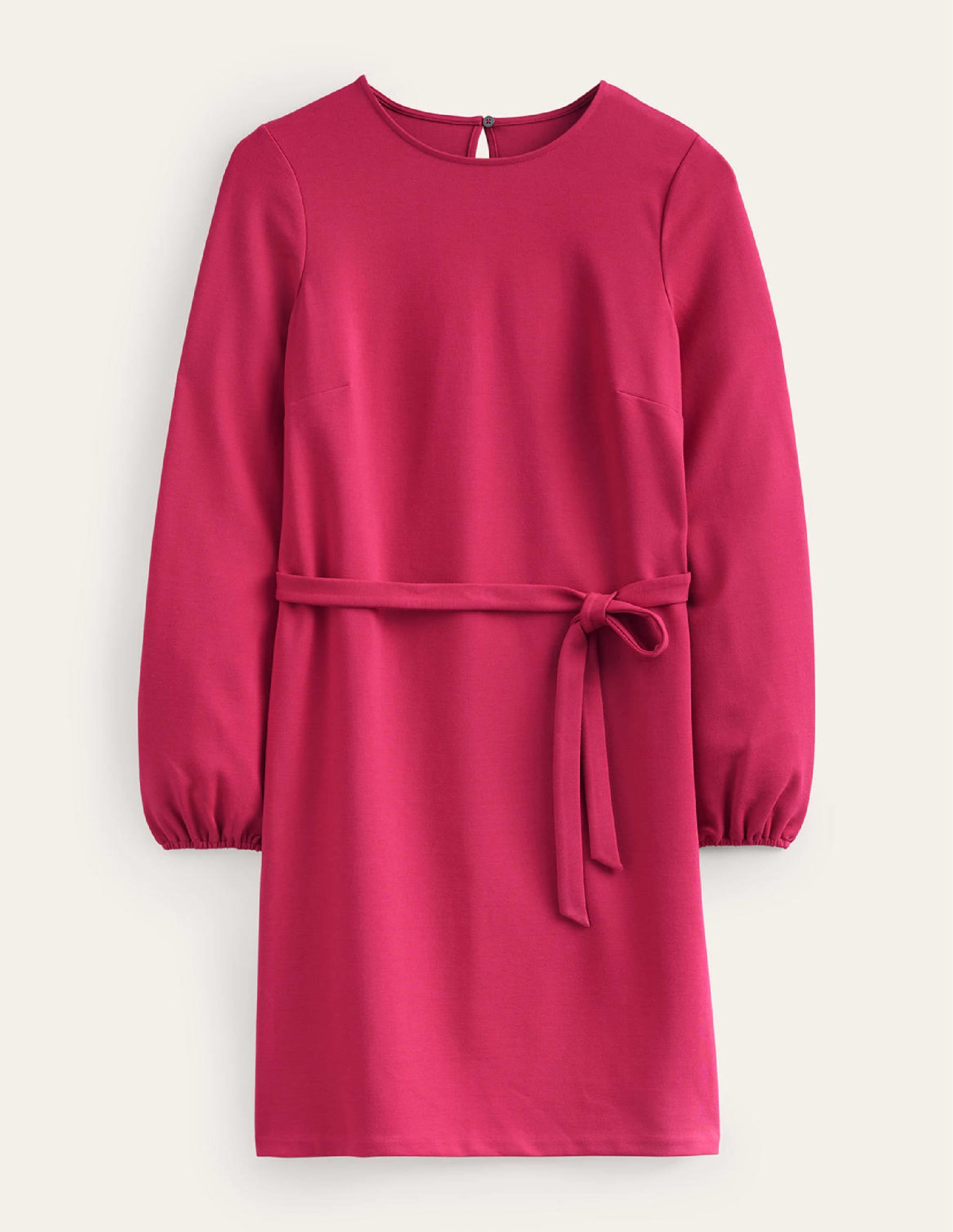 Violet Ponte Shift Dress-Warm Cranberry - Image 7