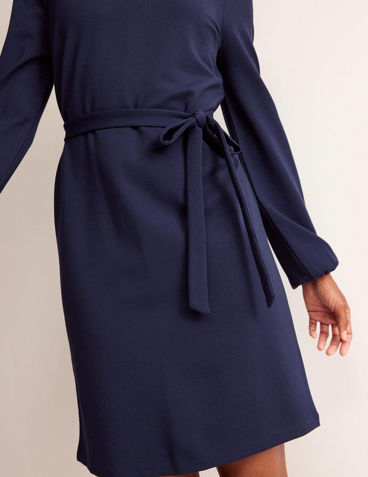Violet Ponte Shift Dress-Navy - Image 2