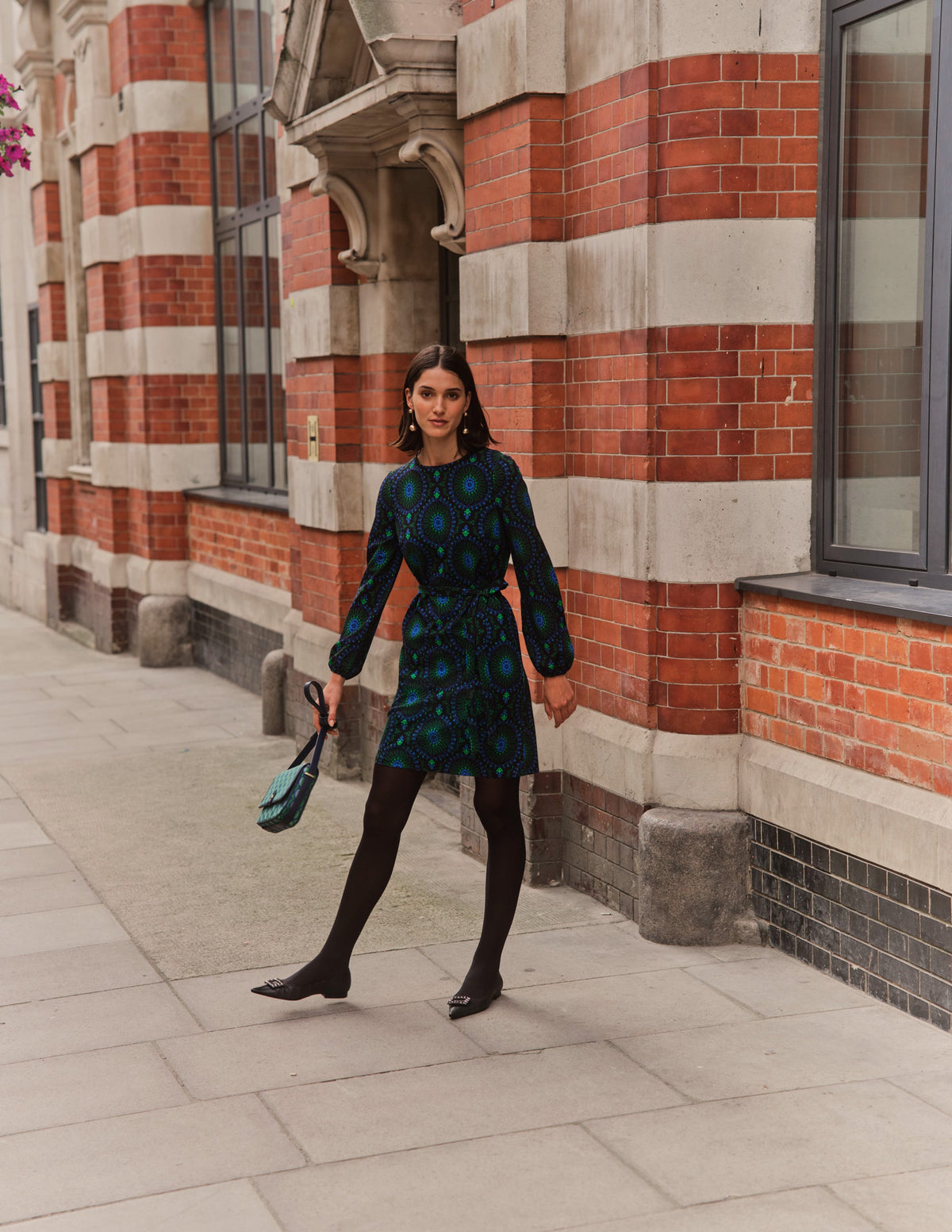 Violet Ponte Shift Dress-Black, Artizian Geo-5