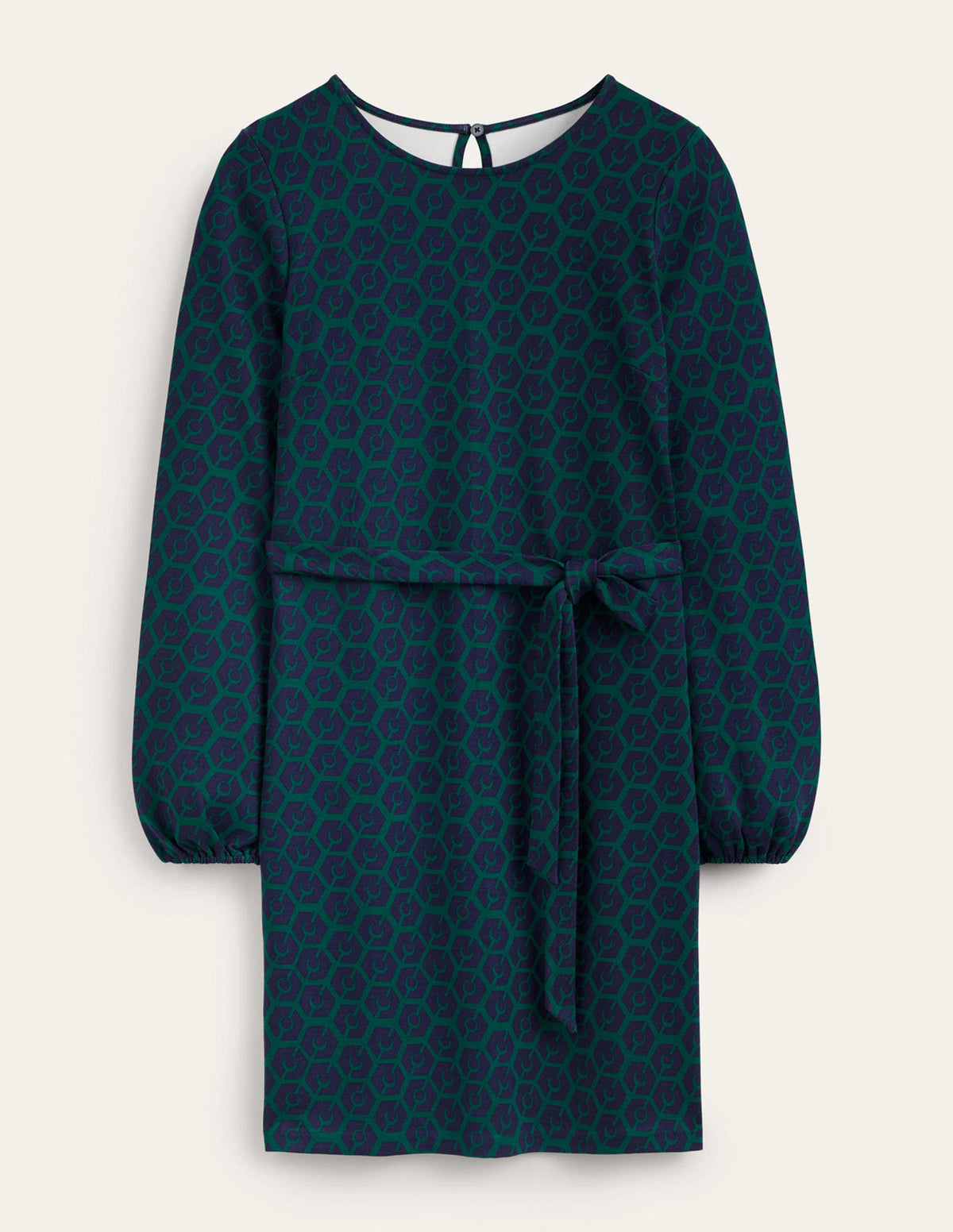 Violet Ponte Shift Dress-Emerald Night, Reverie - Image 6