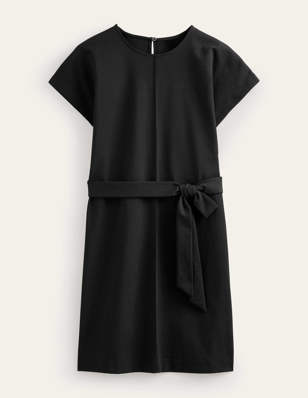 Tara Ponte T-Shirt Dress-Black - Image 5