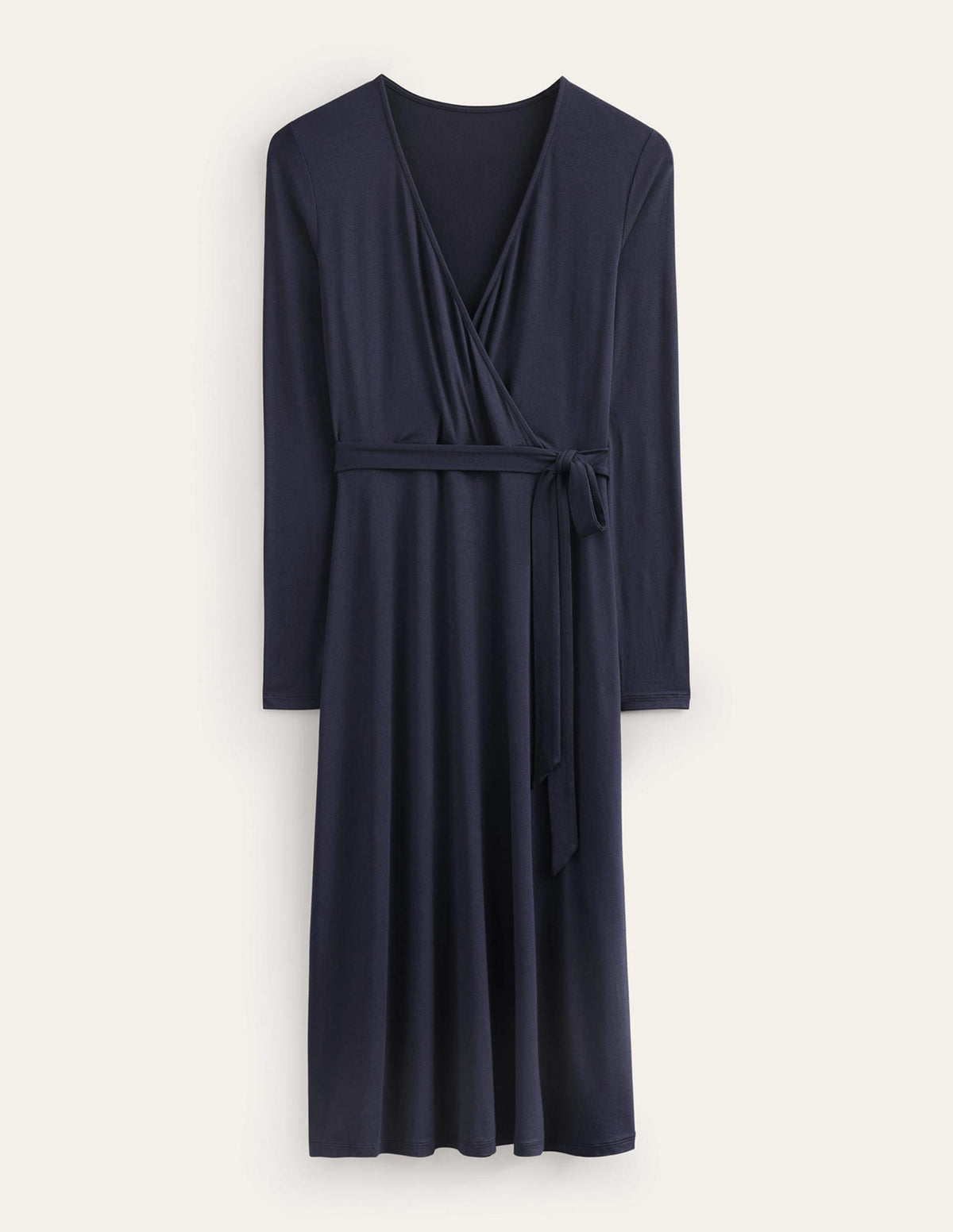 Nina Jersey Midi Dress-Navy-5
