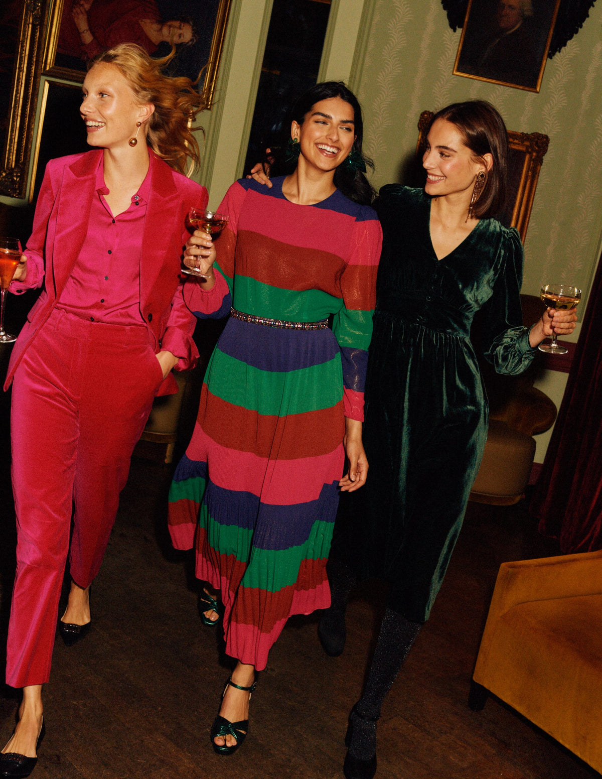 Colourblock Maxi Dress-Multi Stripe - Image 5