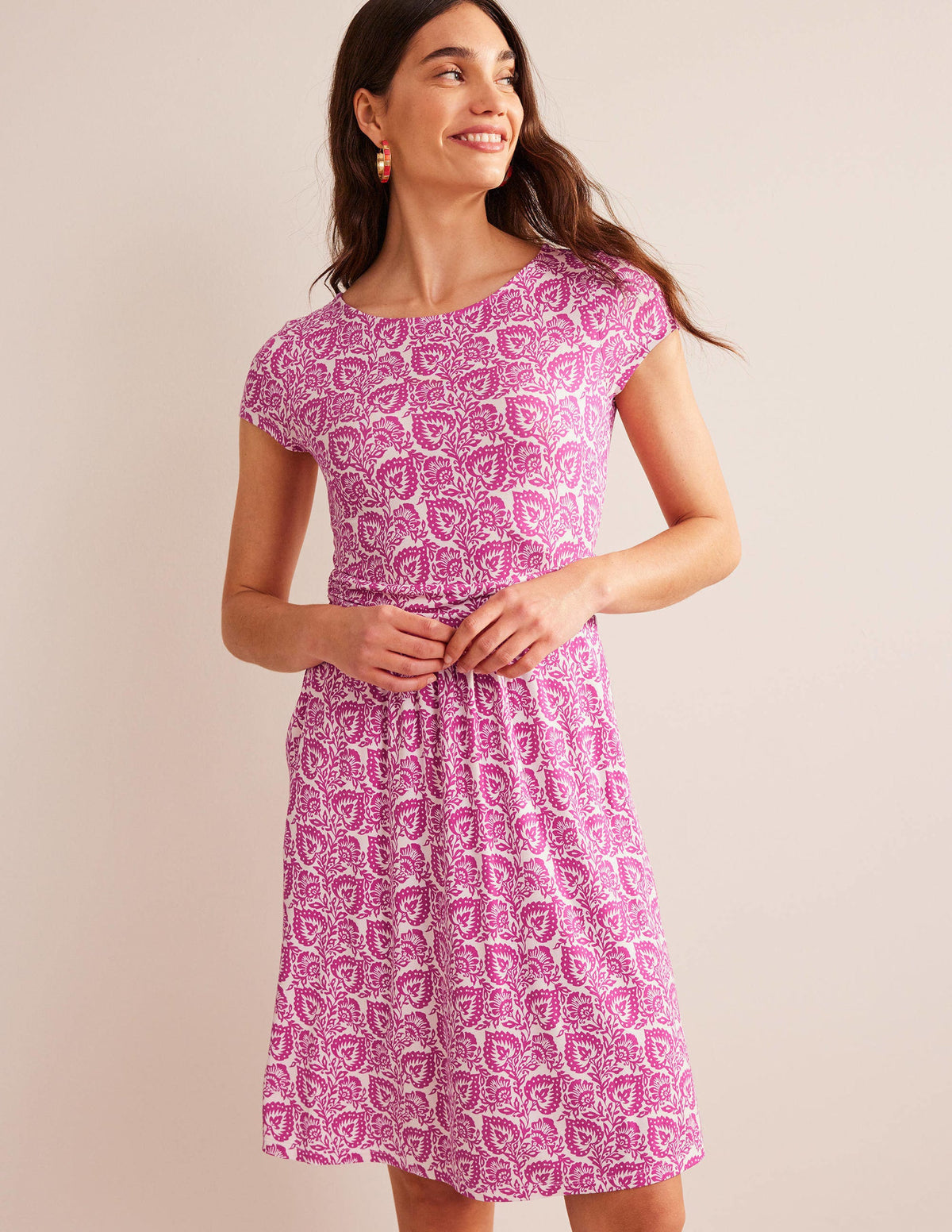 Amelie Jersey Dress-Phlox Pink, Oak Terrace - Image 4