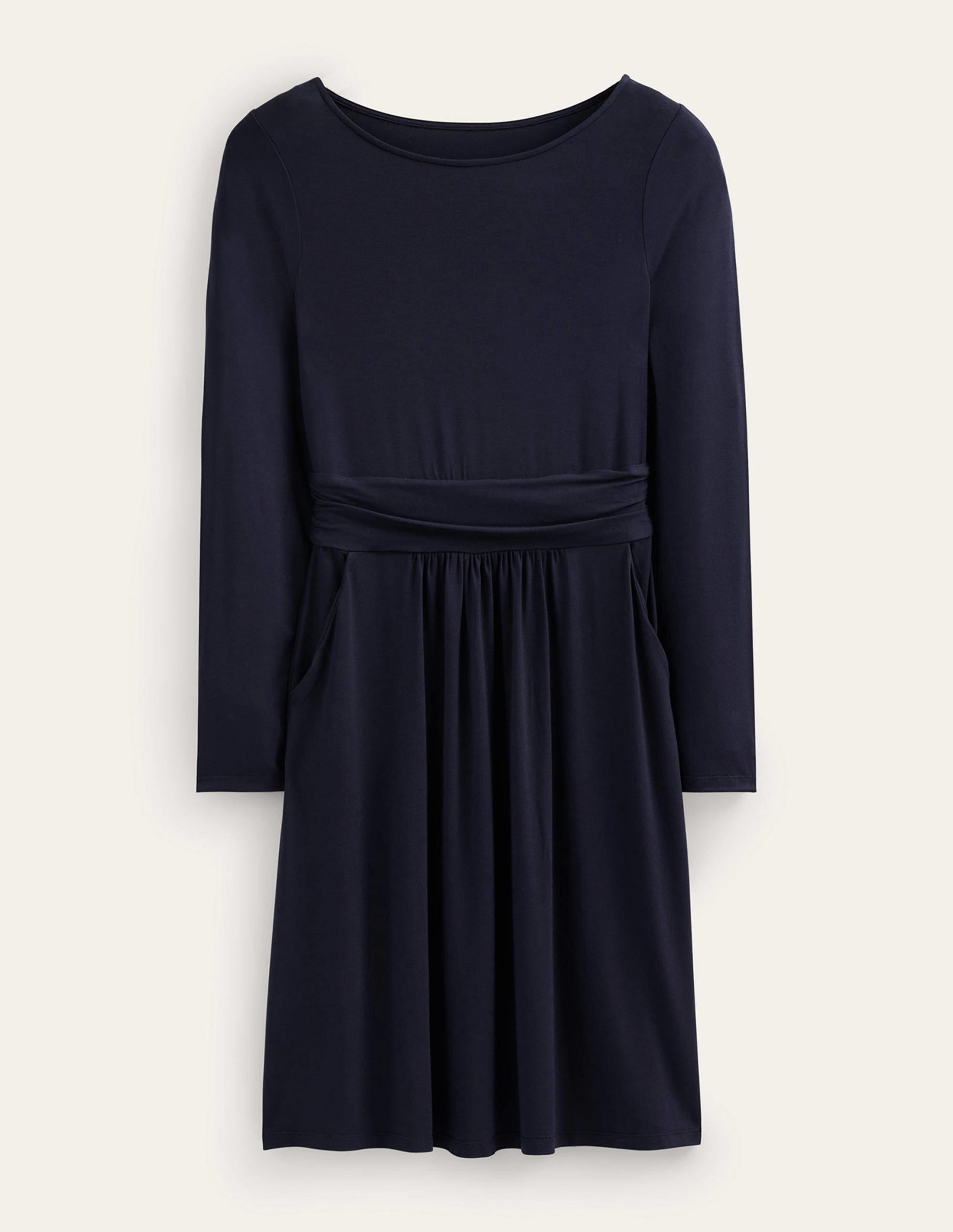 Abigail Jersey Dress-Navy - Image 5