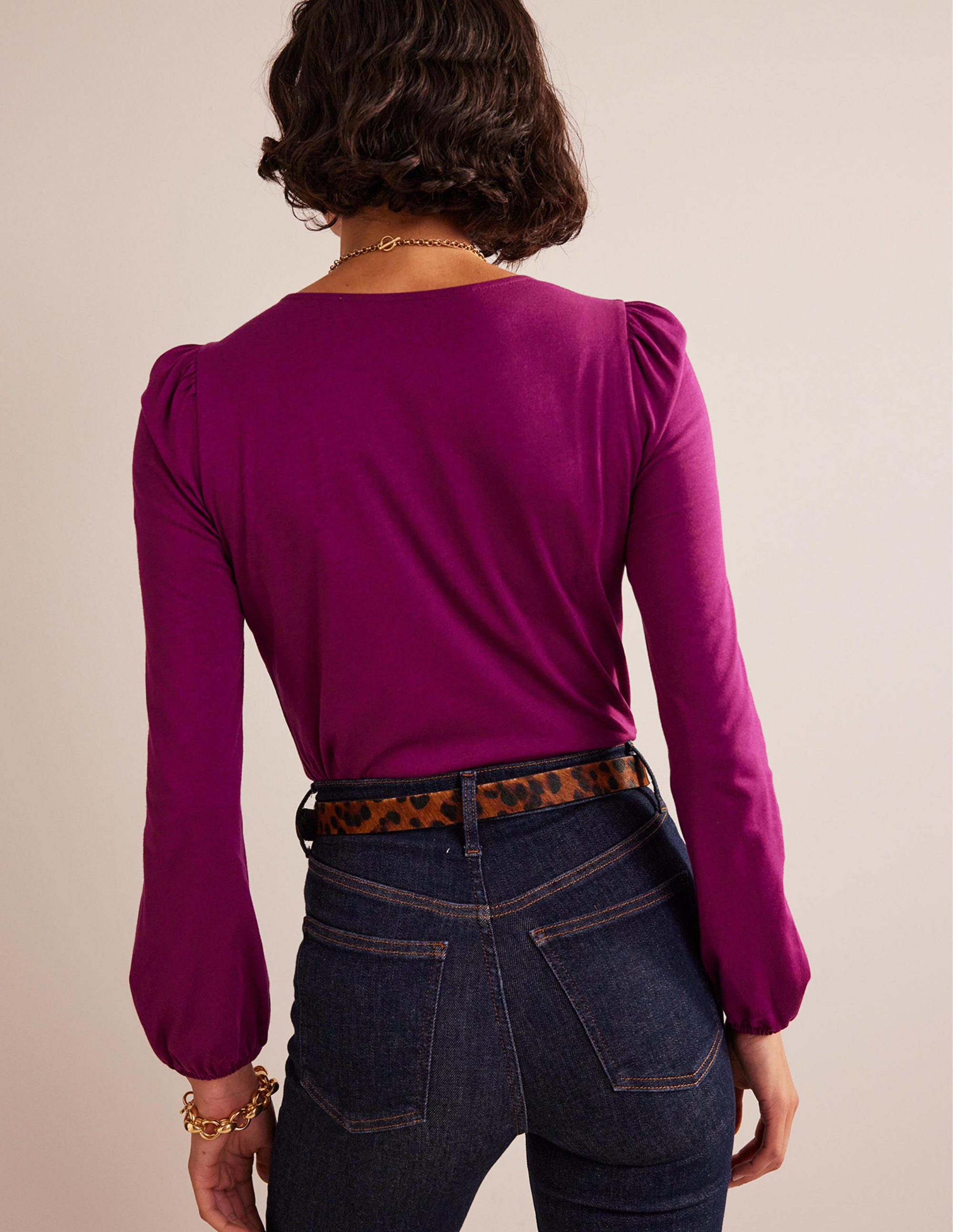 Supersoft Long Sleeve Top-Damson Berry - Image 3