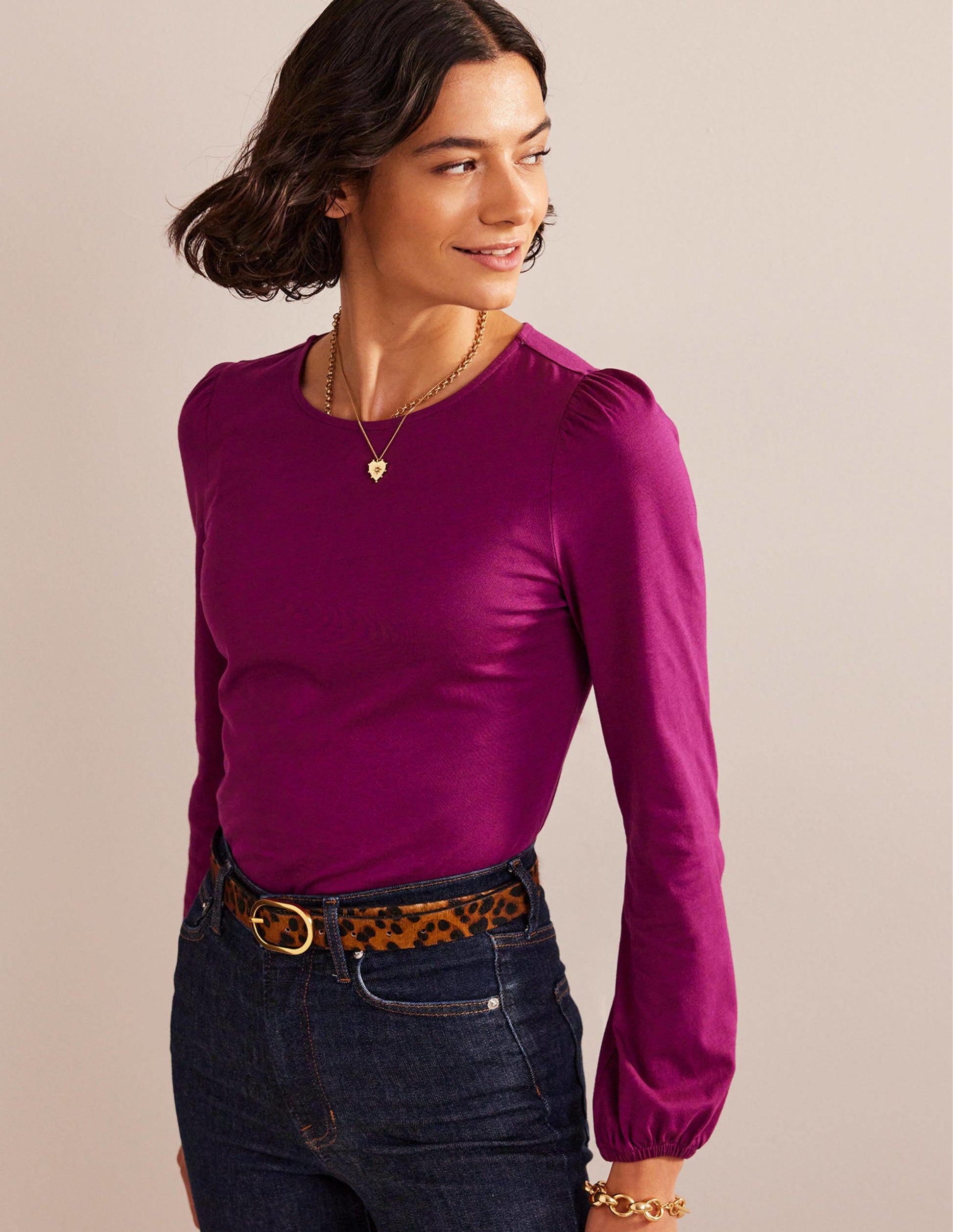 Supersoft Long Sleeve Top-Damson Berry-4
