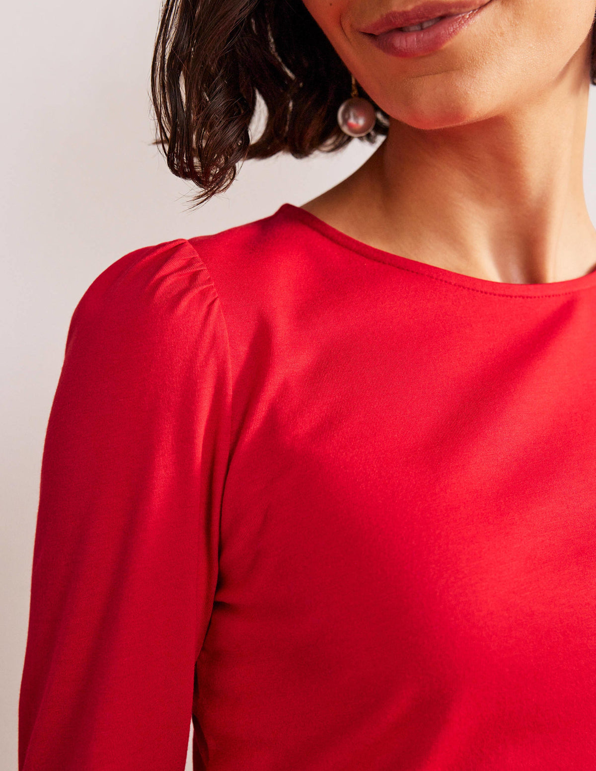 Supersoft Long Sleeve Top-Salsa - Image 2