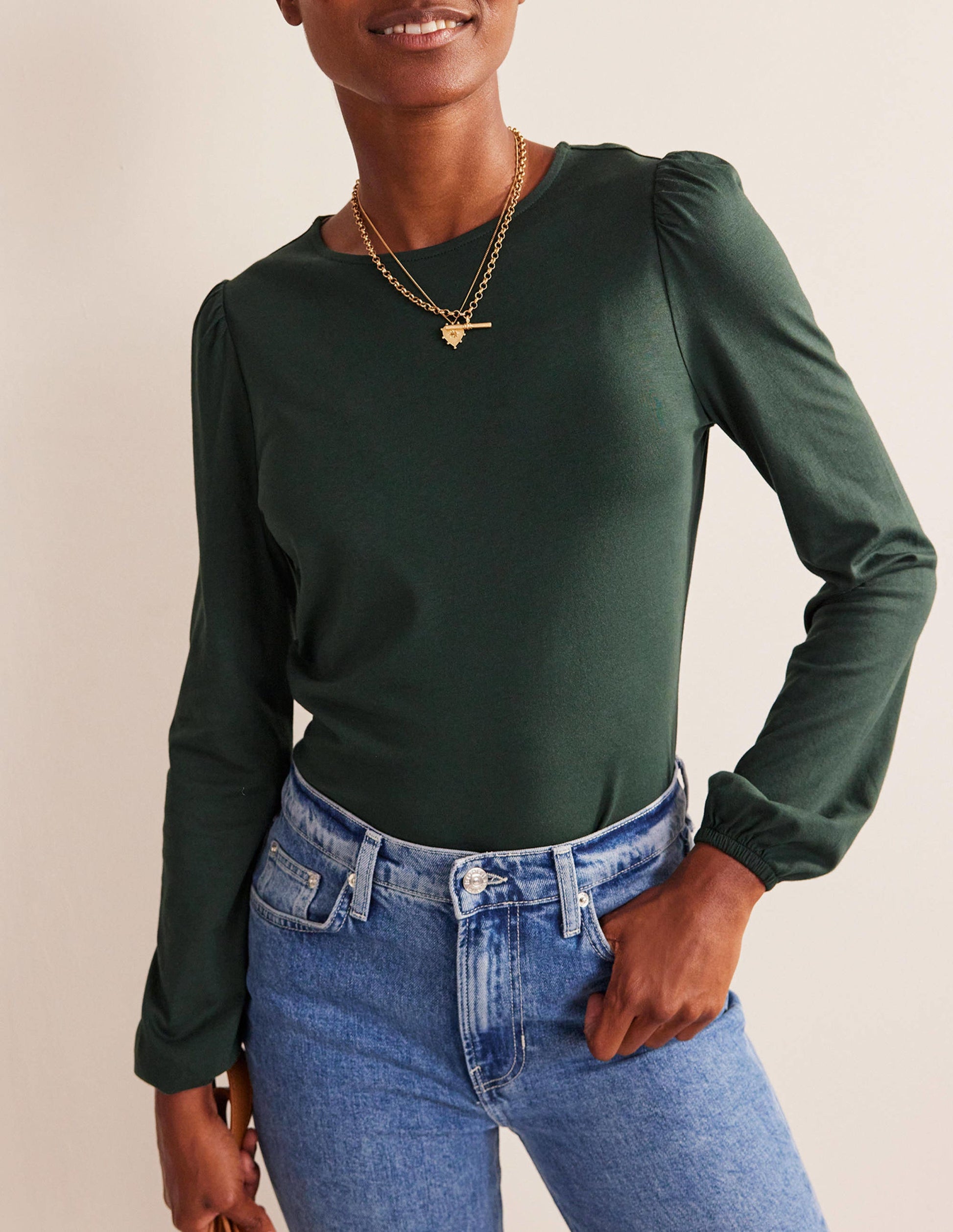 Supersoft Long Sleeve Top-Chatsworth Green-4