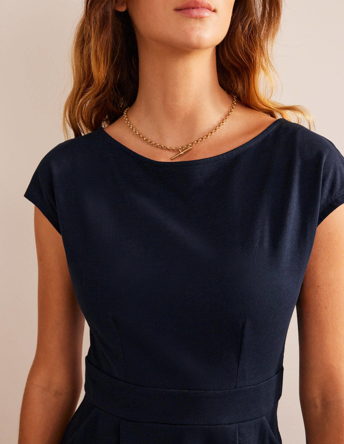 Florrie Jersey Dress-Navy - Image 2