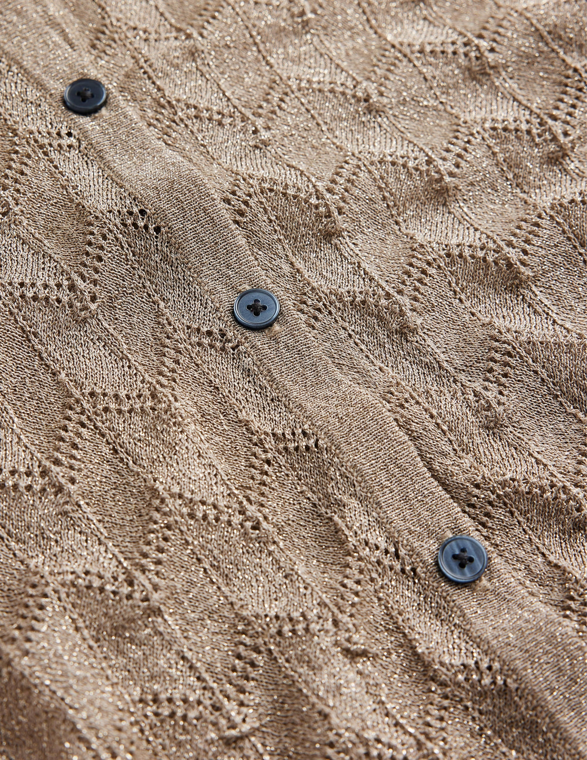 Knitted Beach Shirt-Metallic Stone - Image 6
