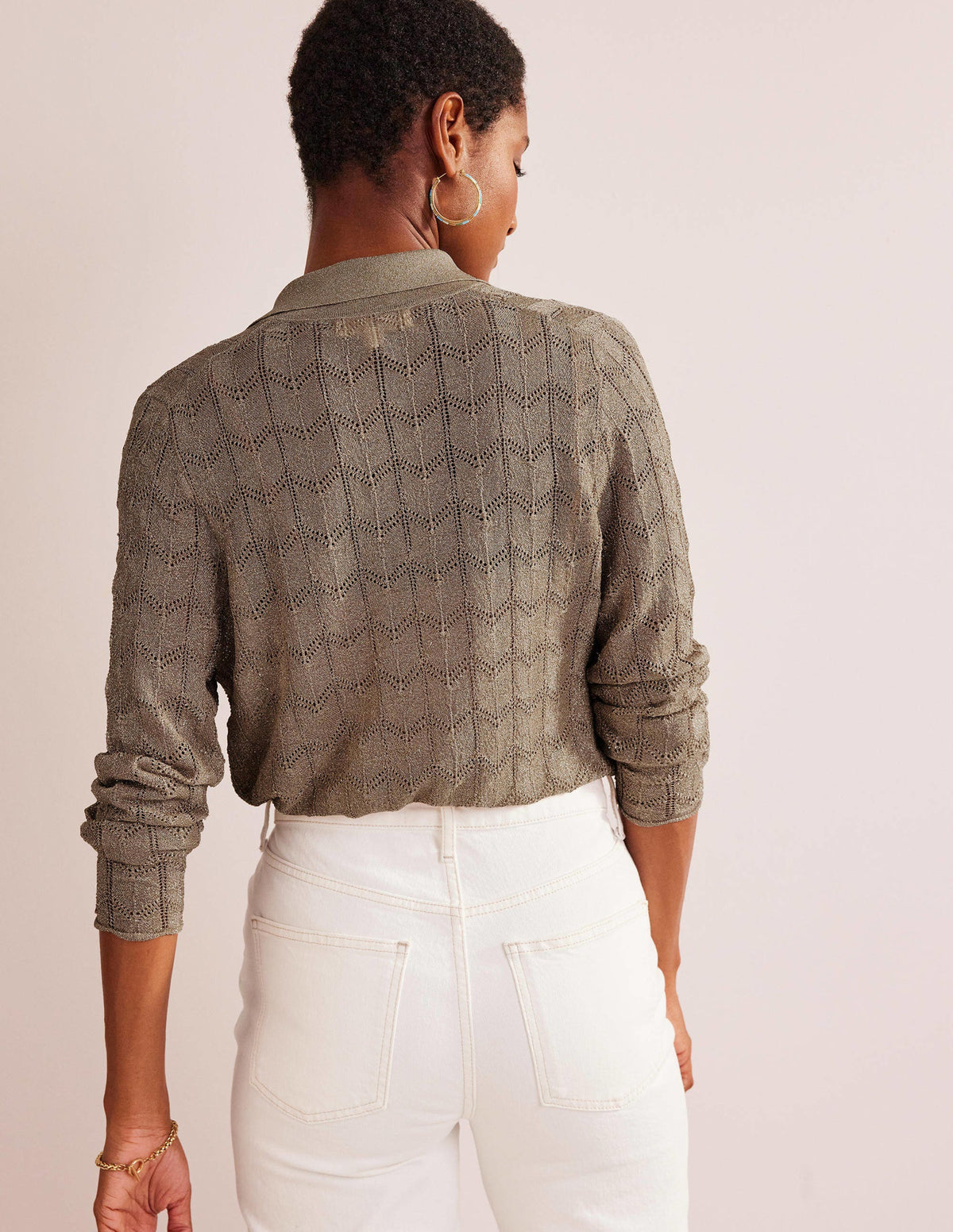 Knitted Beach Shirt-Metallic Stone-3