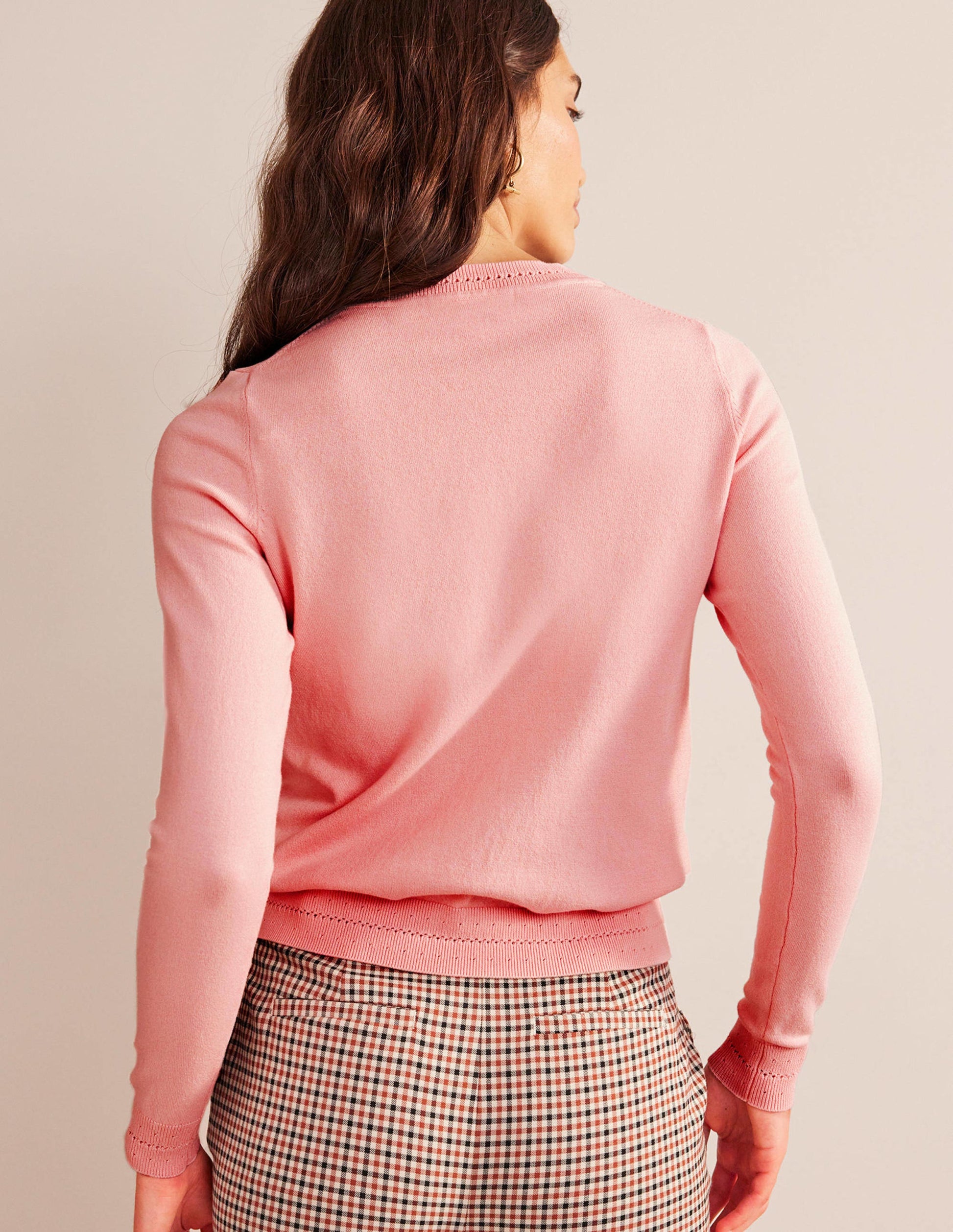 Catriona Cotton Crew Jumper-Peachskin-3
