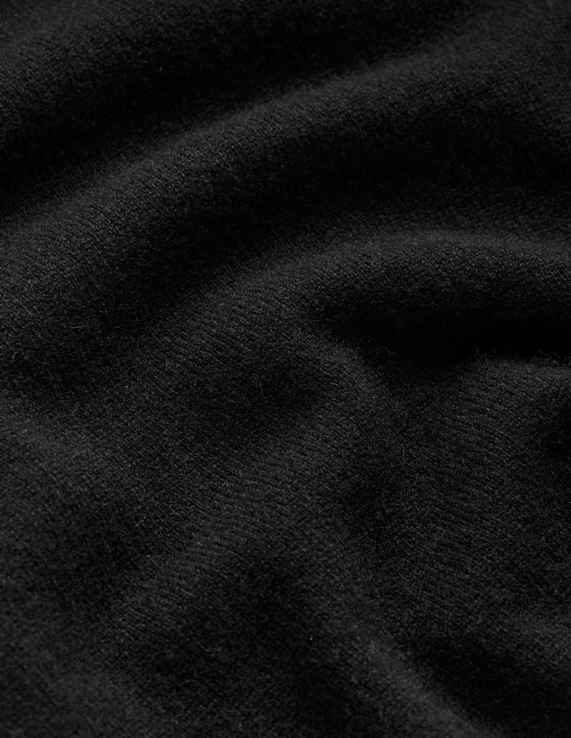 Eva Cashmere Crew Neck Sweater-Black - Image 6