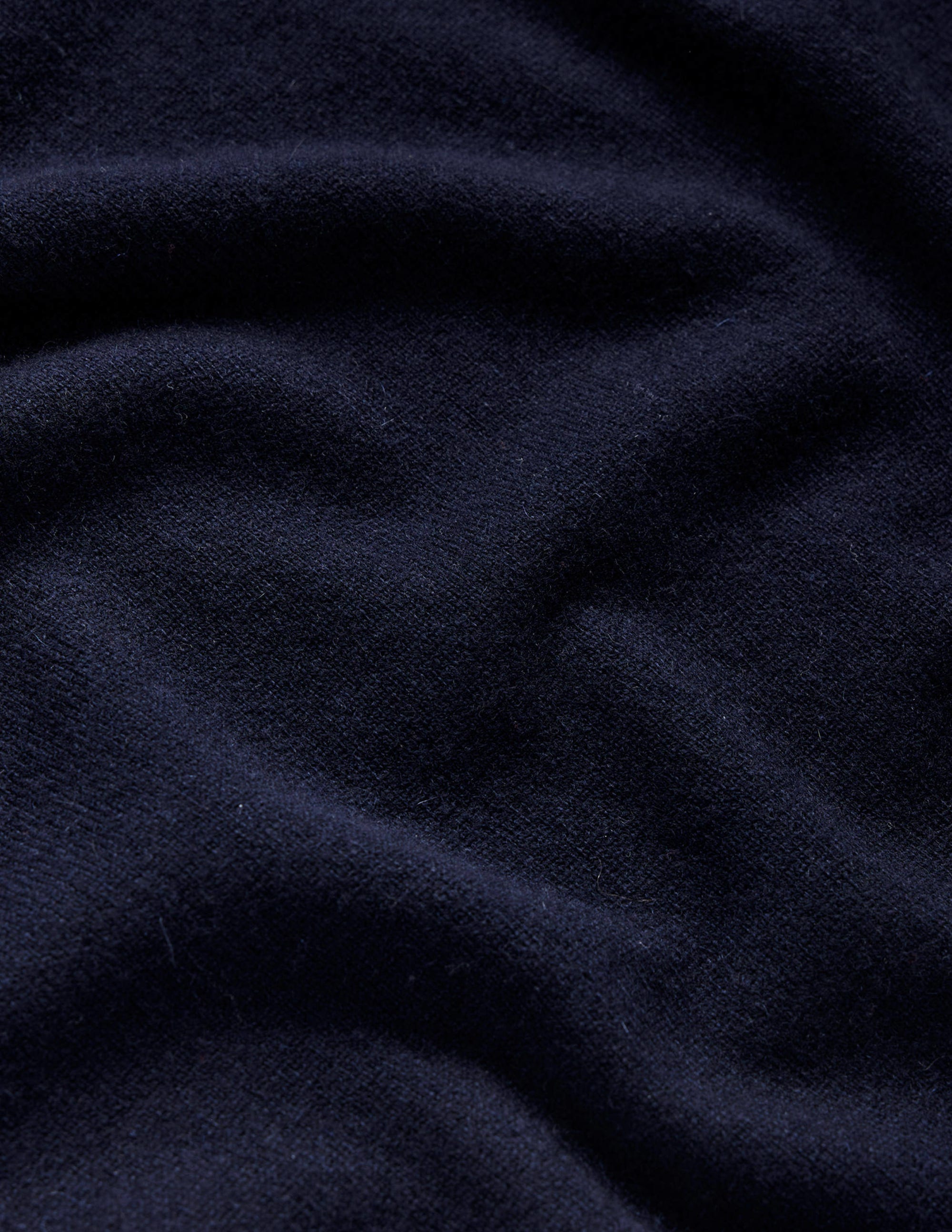 Eva Cashmere Crew Neck Sweater-Navy - Image 7
