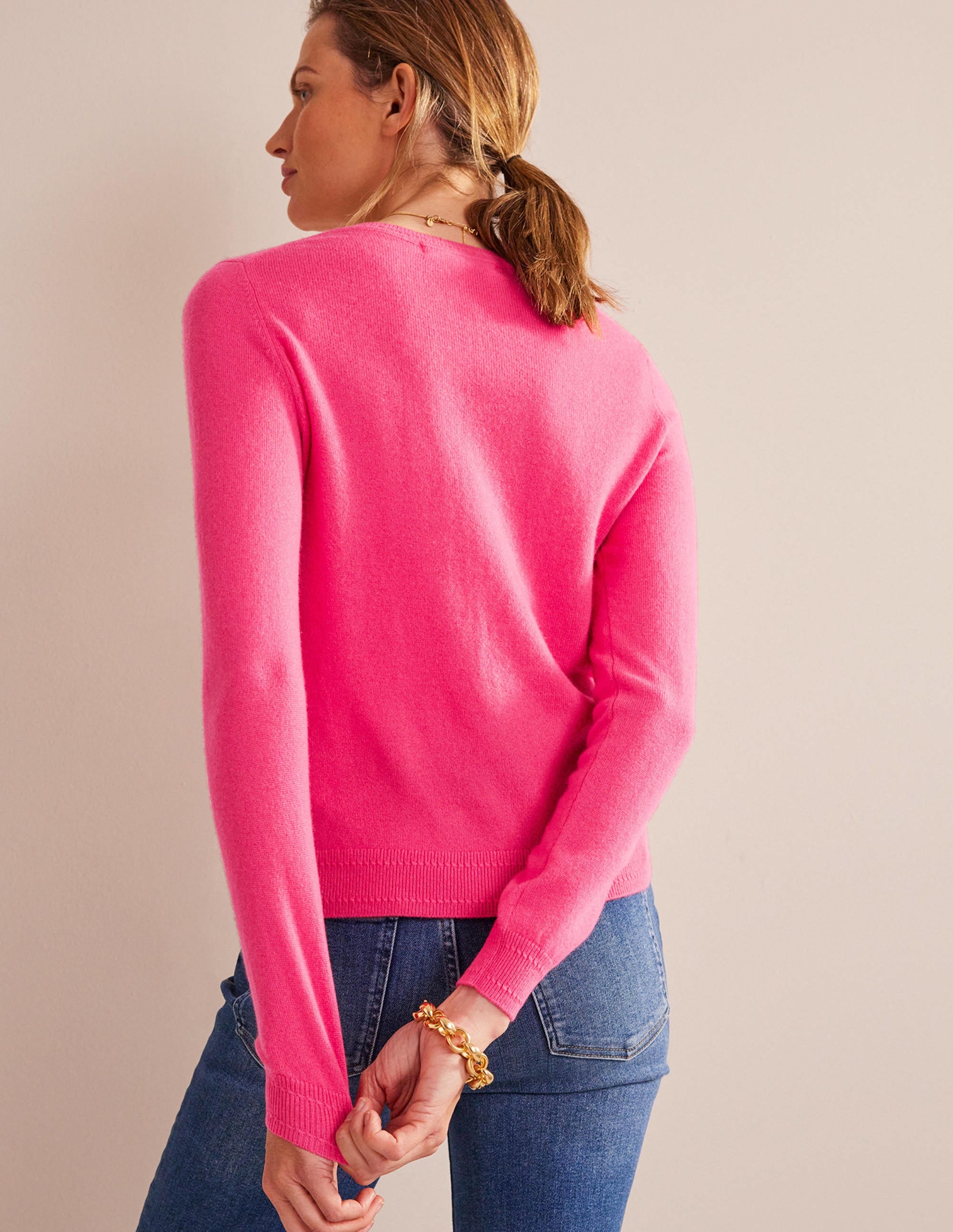 Eva Cashmere Crew Neck Sweater-Jazzy - Image 3